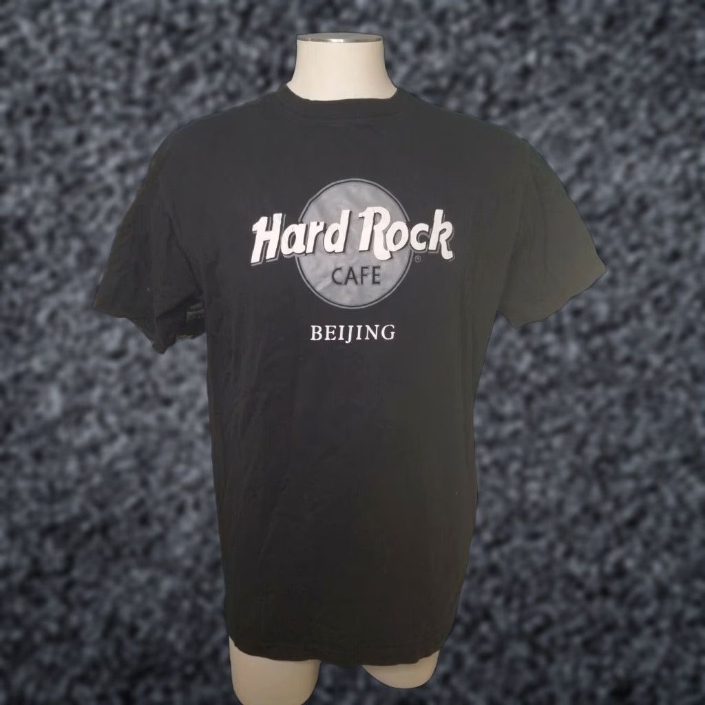 Hard Rock Cafe VINTAGE Hard Rock Cafe Beijing T-shirt Mens XL Black Crew Neck Short Sleeve 100% Cotton Graphic Print 90s Mens Size US XL / EU 56 / 4 - 1 Thumbnail