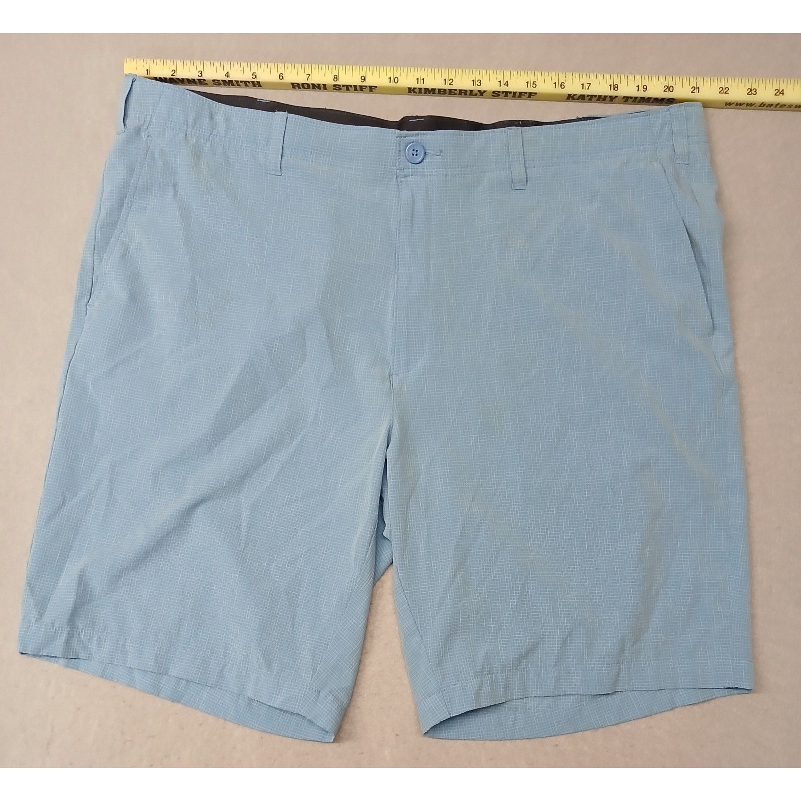 Other BCG (44W) Men's Blue Dri-Fit Plaid Golf Shorts Size US 44 / EU 60 - 2 Thumbnail