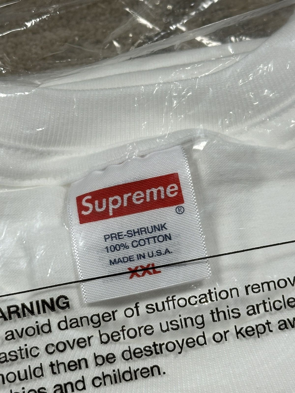 Supreme Supreme Warm Up Tee - White - XXL - FW23 Size US XXL / EU 58 / 5 - 5 Thumbnail