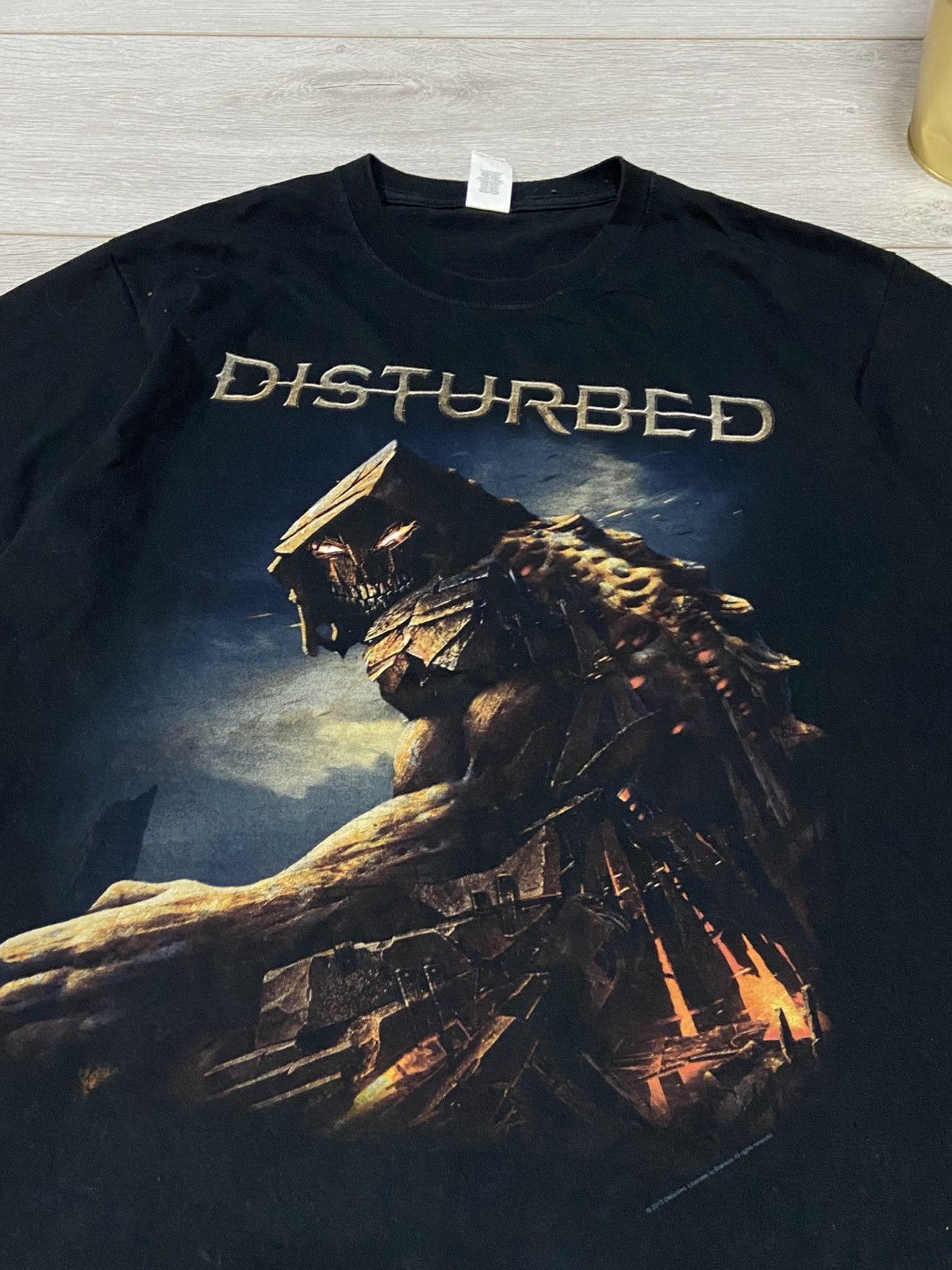 Band Tees Vintage 2000s disturbed big print t-shirt metal streetwear Size US L / EU 52-54 / 3 - 3 Thumbnail