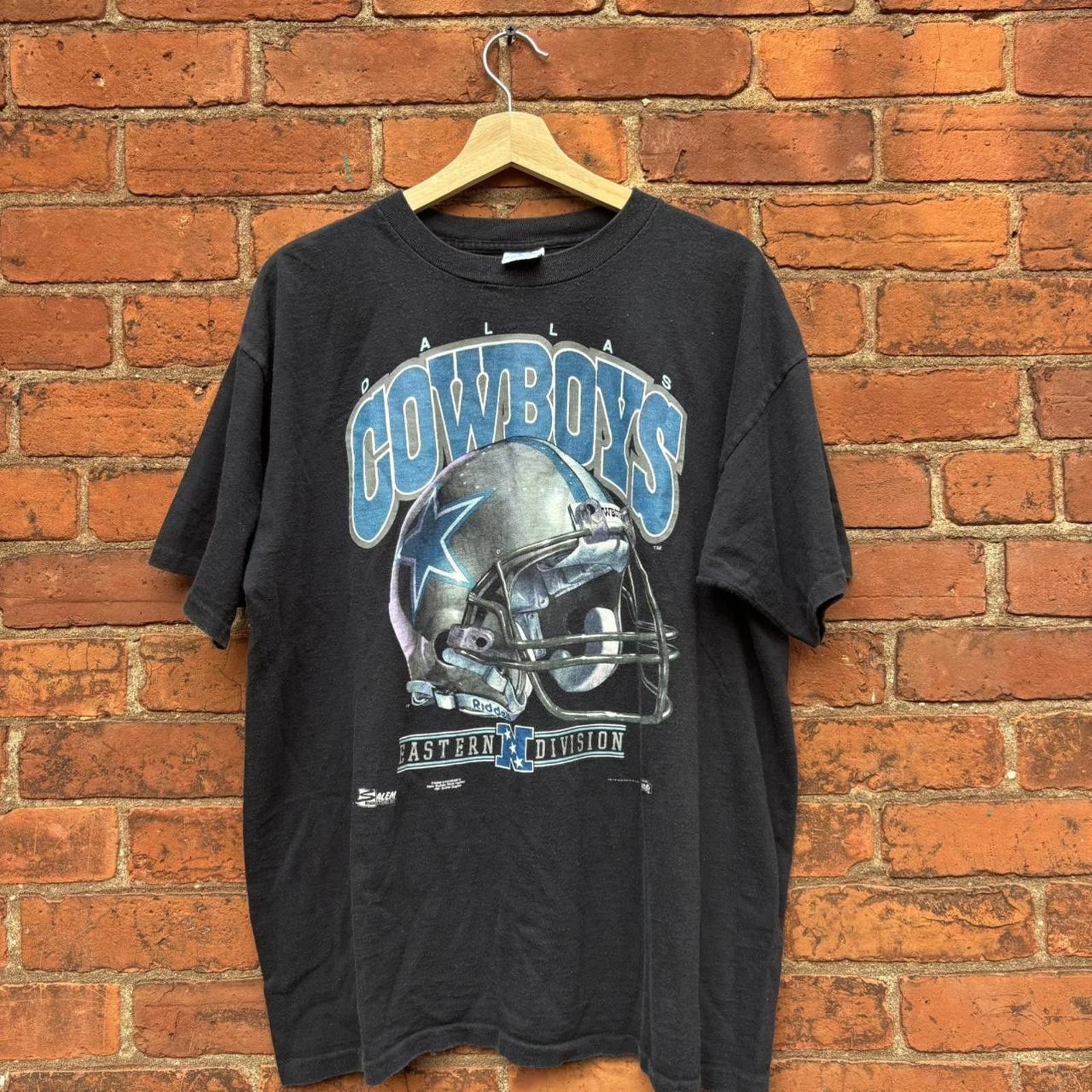 Salem Sportswear Vintage Dallas cowboys football helmet t shirt 1991 XL Size US XL / EU 56 / 4 - 1 Thumbnail