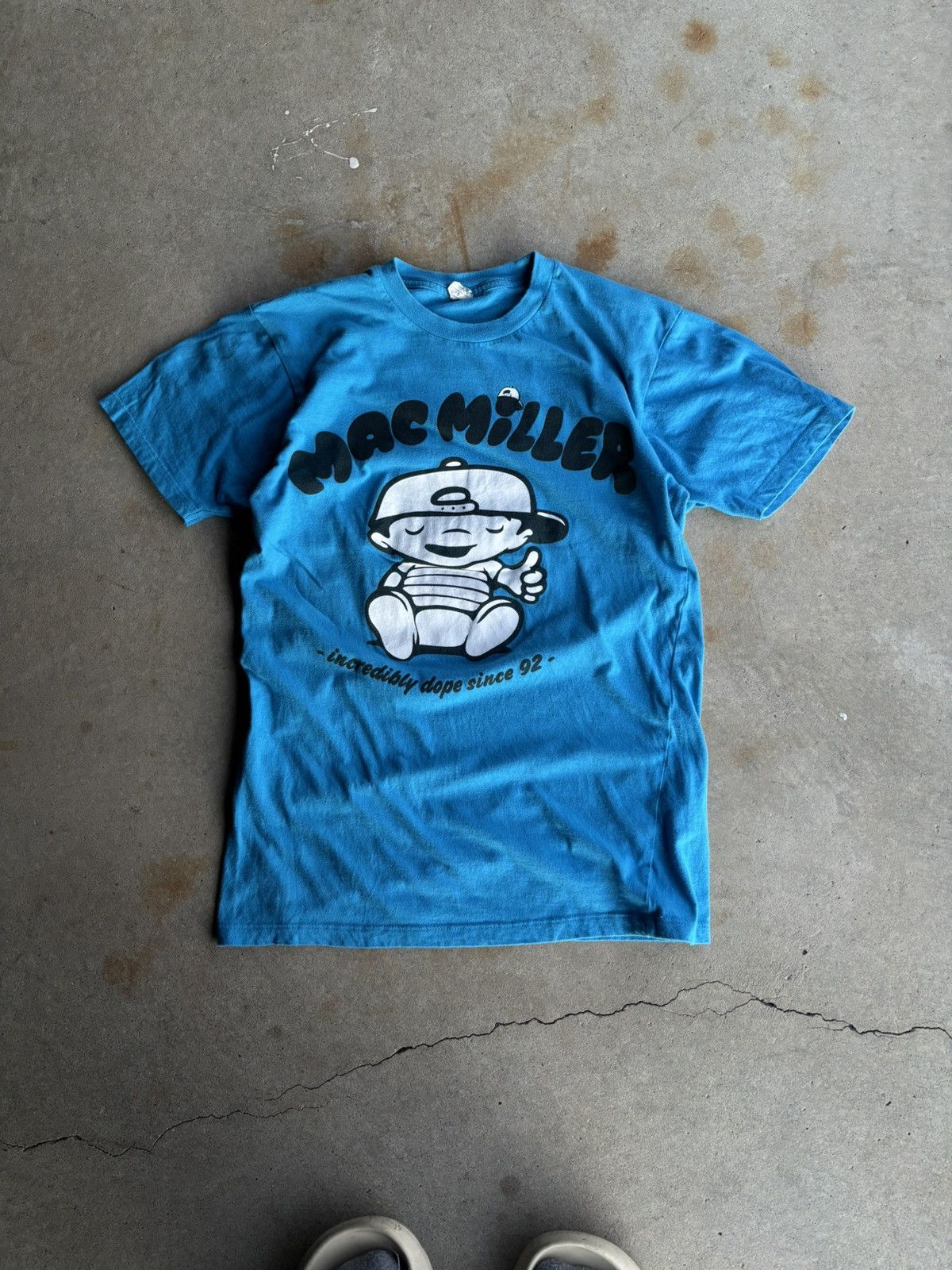 Mac Miller Vintage Crazy Mac Miller Baby Blue Thumbs Up Tee Size US S / EU 44-46 / 1 - 1 Thumbnail