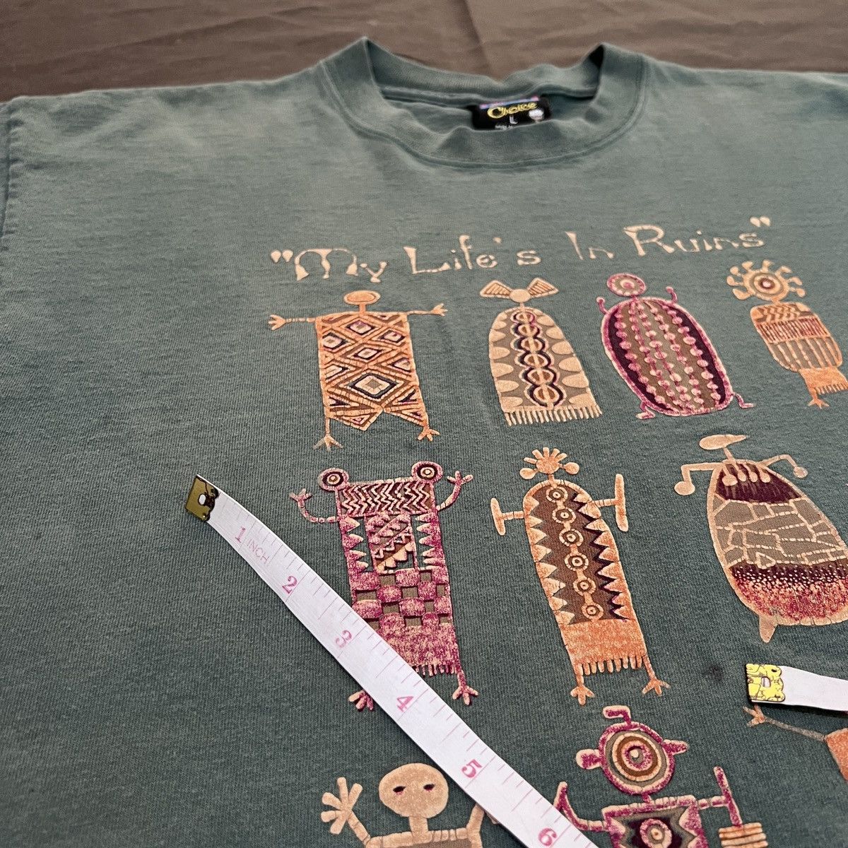 Vintage Vintage MY LIFE IS IN RUINS ARIZONA Faded Thrashed History Size US L / EU 52-54 / 3 - 7 Thumbnail