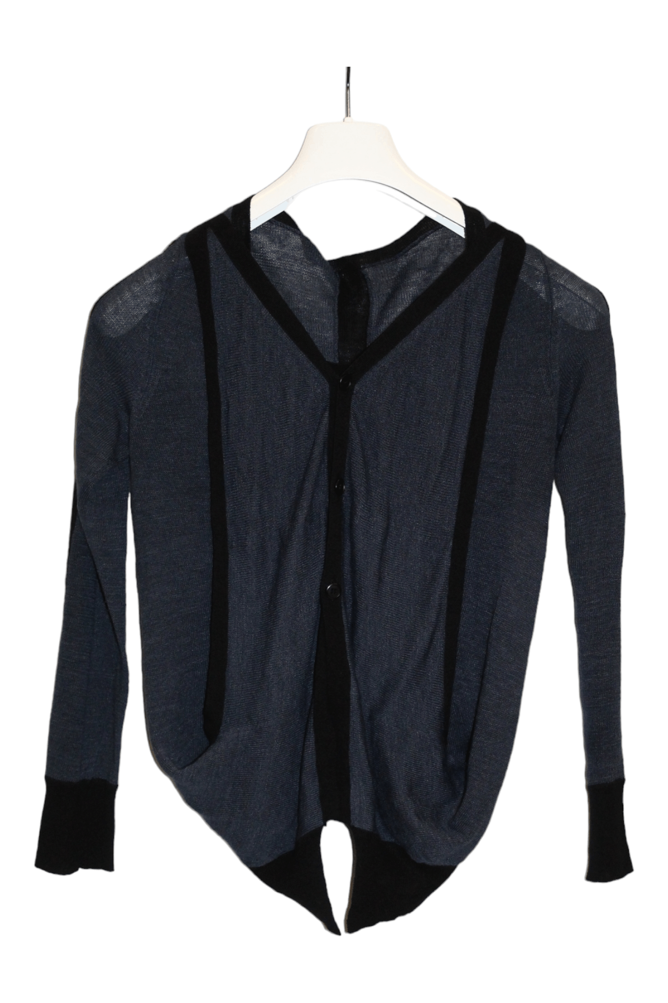 Yohji Yamamoto Y's Red Label Ramie Linen Blend Asymmetric Layered Cardigan Size US M / EU 48-50 / 2 - 12 Thumbnail