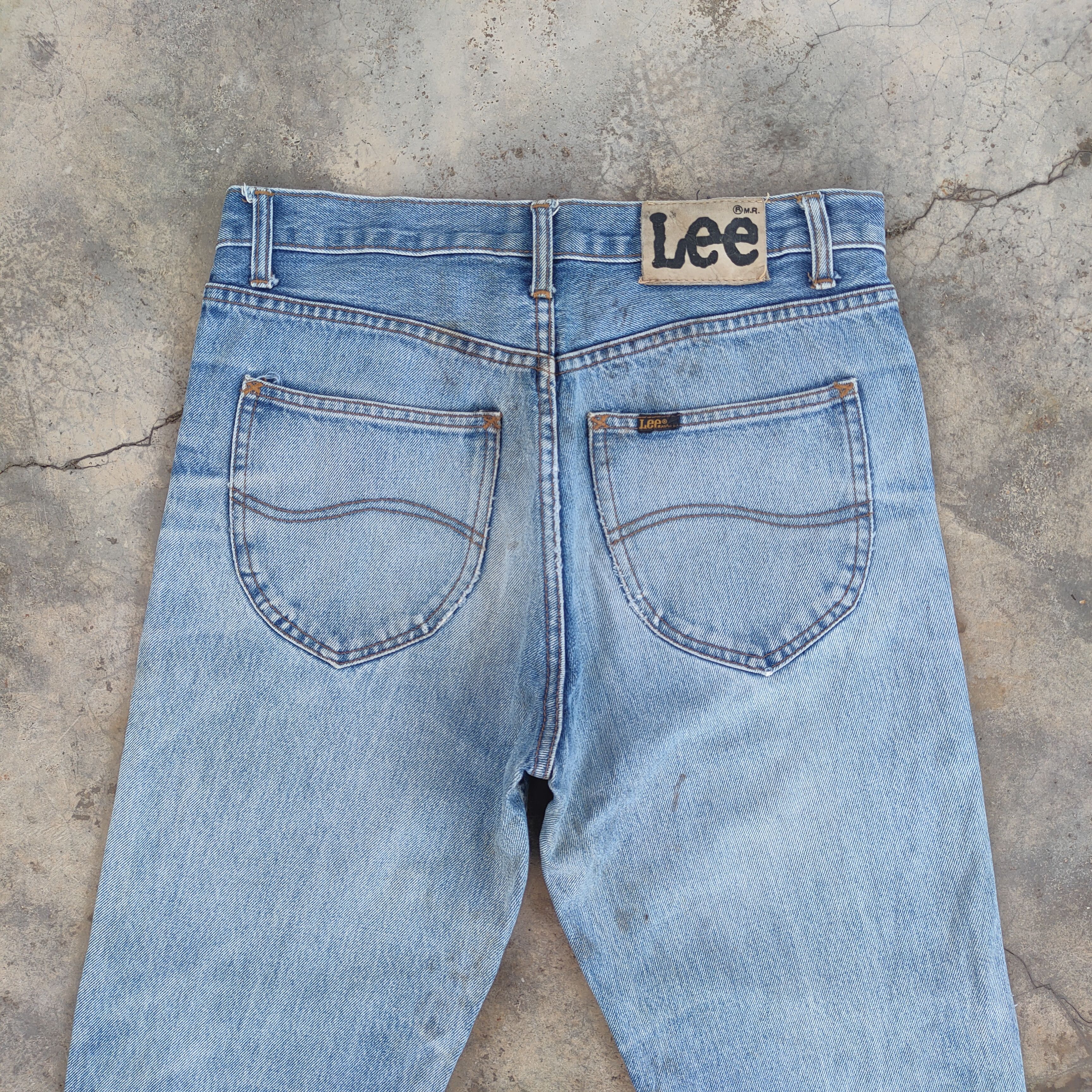 Lee VINTAGE LEE RIDERS FADED DISTRESSED JEANS DENIM PANTS Size US 32 / EU 48 - 10 Thumbnail