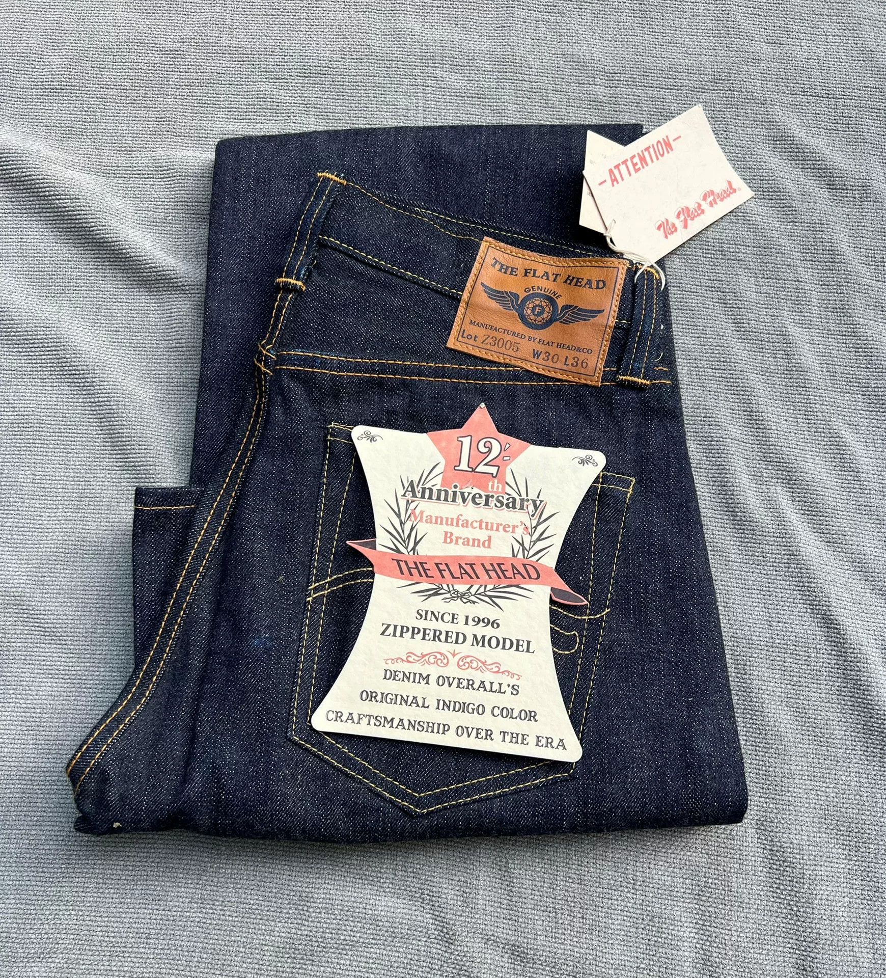 The Flat Head The Flat Head Denim 3005 Zipper Edition Size US 34 / EU 50 - 1 Thumbnail