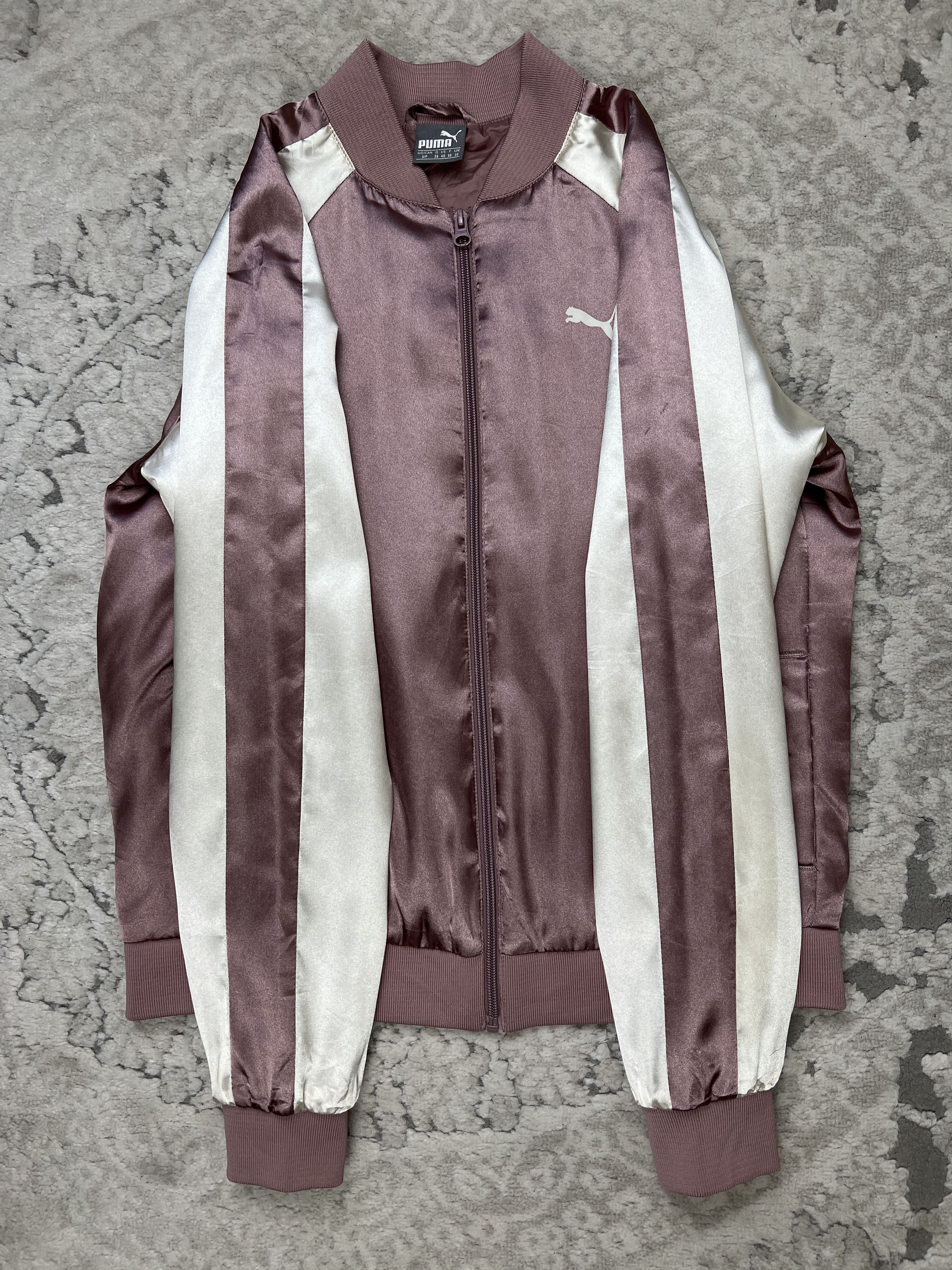 Puma PUMA T7 Satin Bomber Track Jacket Pink Rose Size S / US 4 / IT 40 - 7 Thumbnail