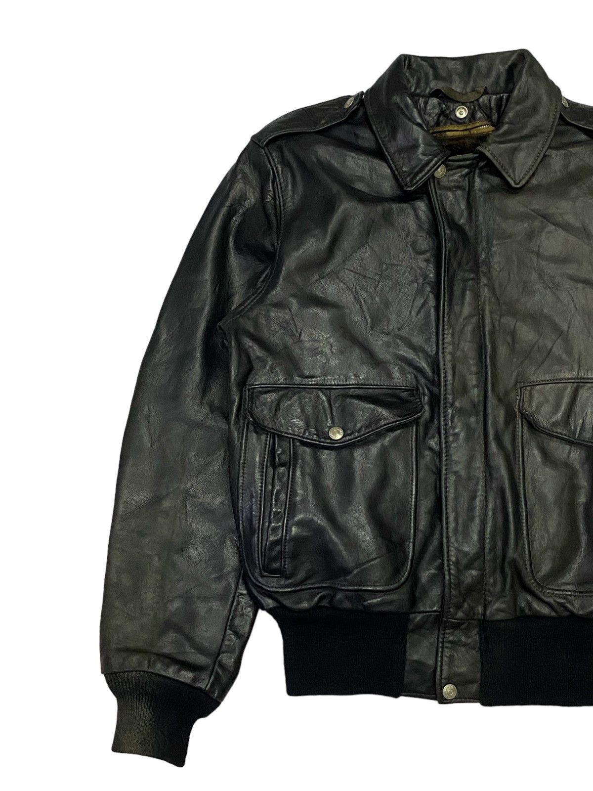Schott Vintage Schott Leather A-2 Bomber Jacket Size US M / EU 48-50 / 2 - 17 Thumbnail