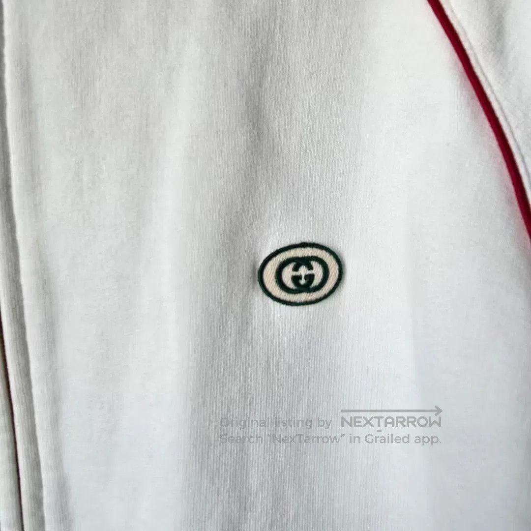 Gucci Gucci Web Stripe Knit Zip Jacket Men's White. Size US M / EU 48-50 / 2 - 3 Thumbnail