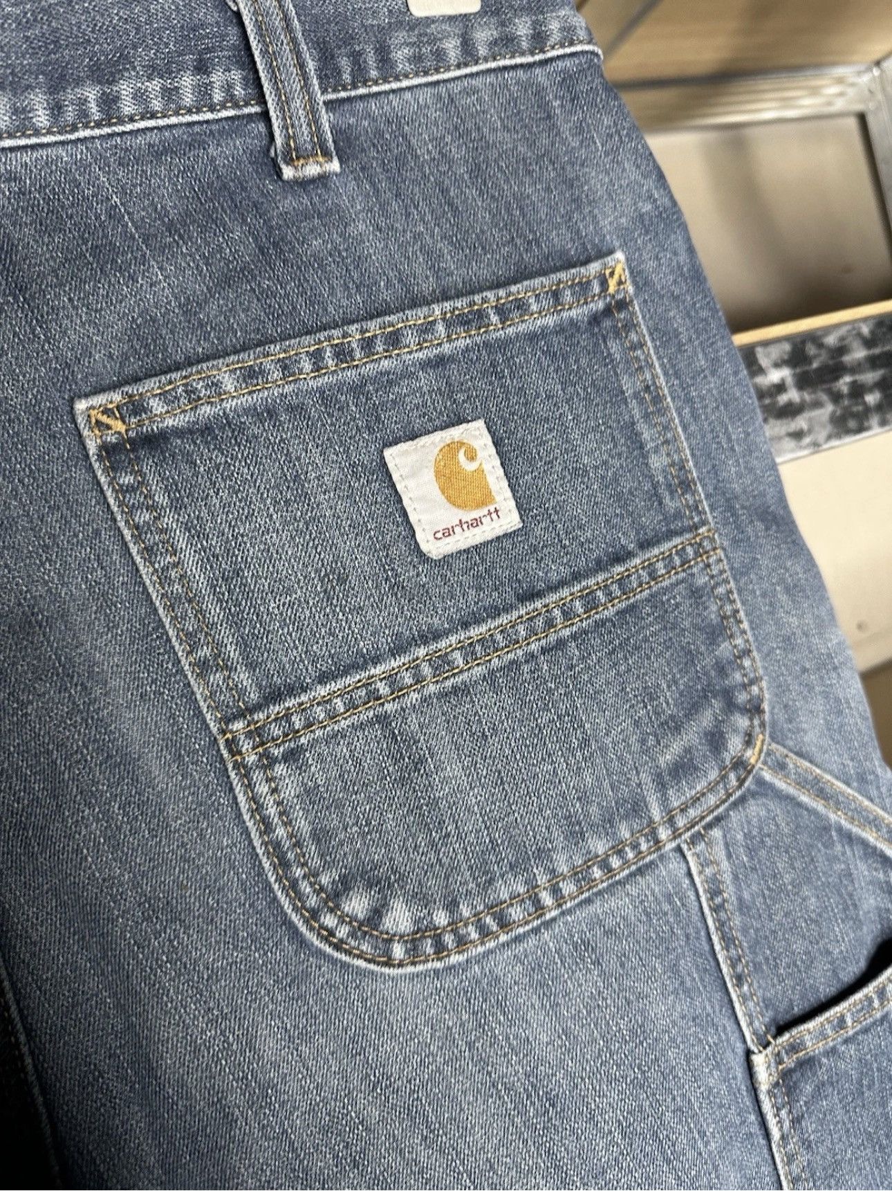 Carhartt Carhartt Jeans Denim Double Knee Carpenter Pant 36x34 Size US 36 / EU 52 - 3 Thumbnail