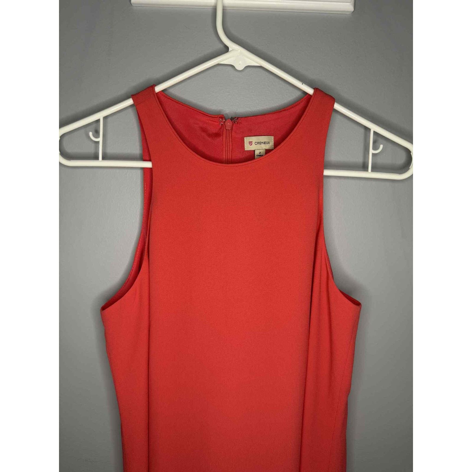 Cremieux Cremieux Sleeveless Midi A-Line Shift Dress Orange Women's 2 Size XS / US 0-2 / IT 36-38 - 3 Thumbnail