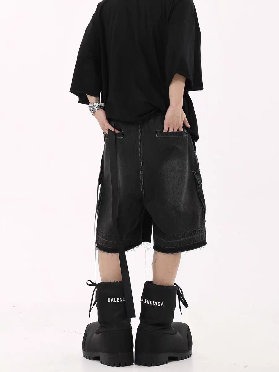 Japanese Brand × Vintage Vintage High Street Multi-Pocket Denim Shorts Size US 32 / EU 48 - 3 Thumbnail