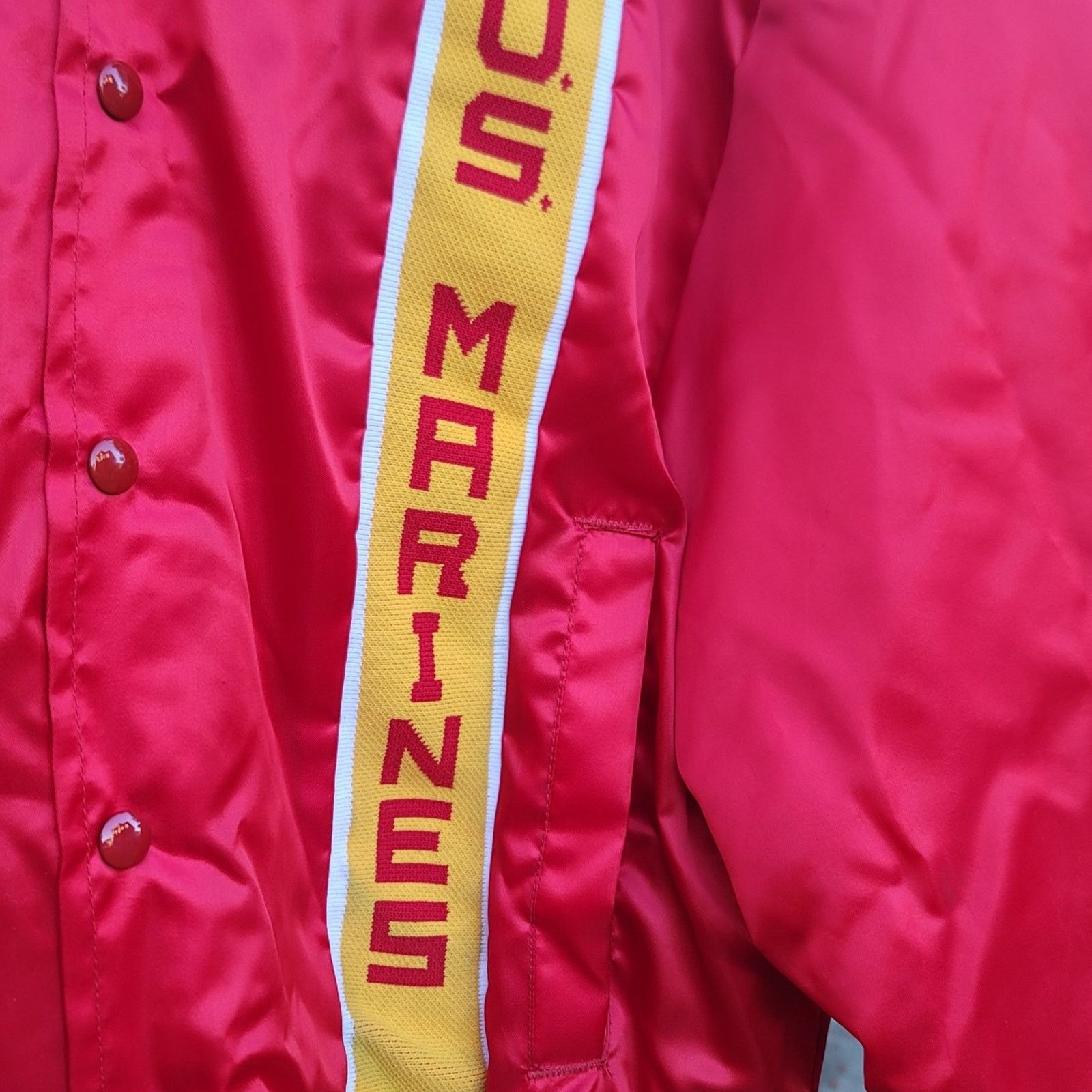 The Unbranded Brand Vtg 80s US Marines Bomber Jacket Size US M / EU 48-50 / 2 - 2 Thumbnail