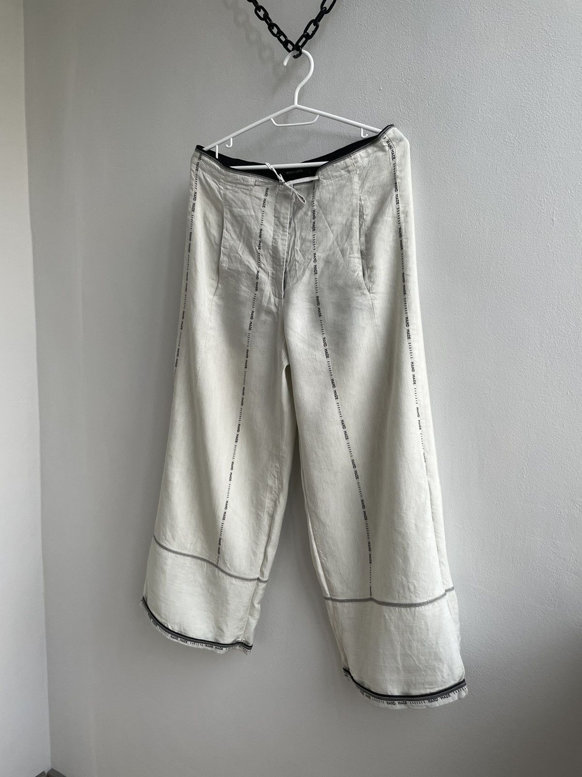 Annette Gortz × Designer × Vintage Anette Gortz Germany Linen Viscose Classic Pants Free Fit Size 36" / US 14 / IT 50 - 2 Thumbnail