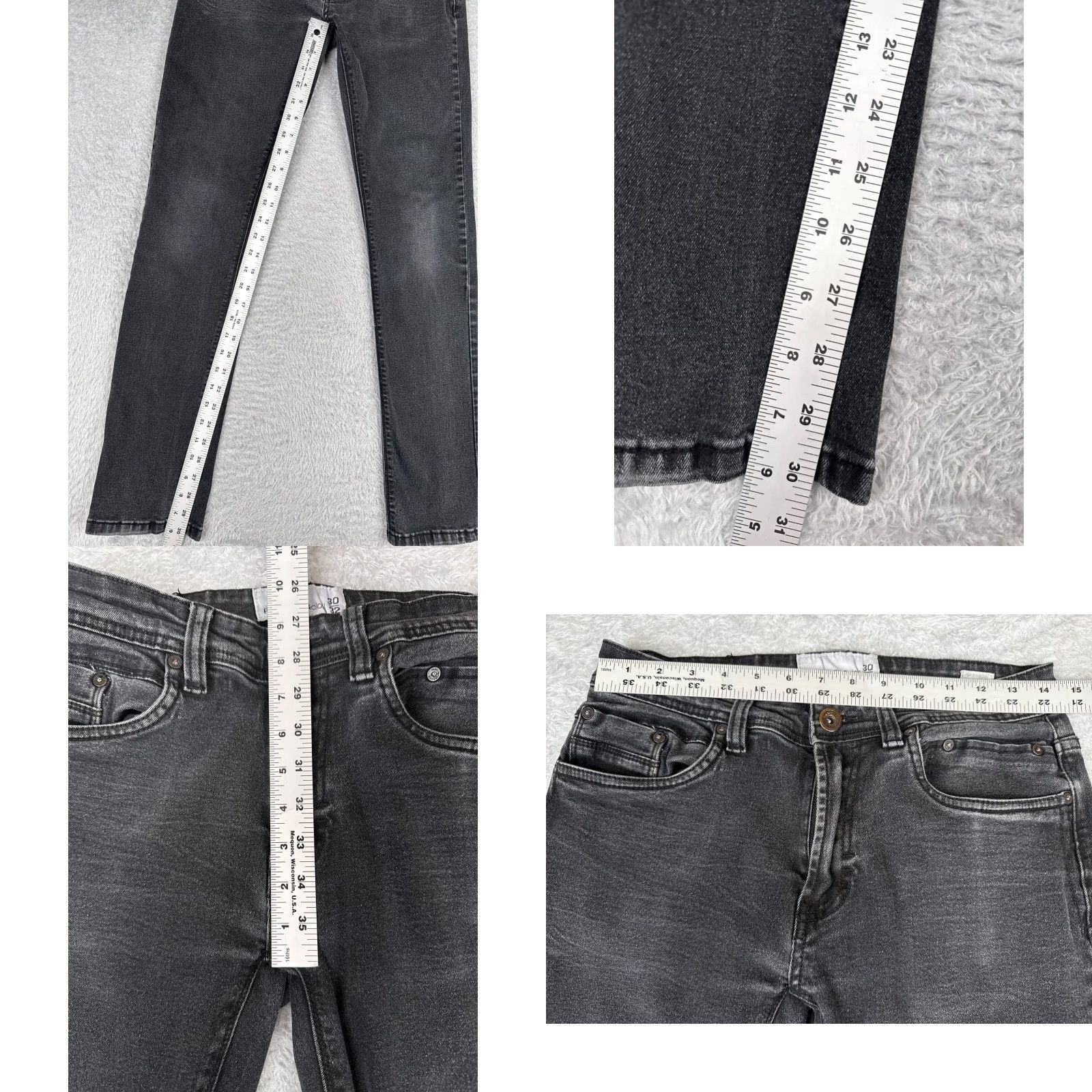 Vintage VINTAGE Paperdenim & Cloth Jeans Womens 30 Black Denim Mid Rise Cotton Blend 29x30 Size 30" / US 8 / IT 44 - 8 Thumbnail