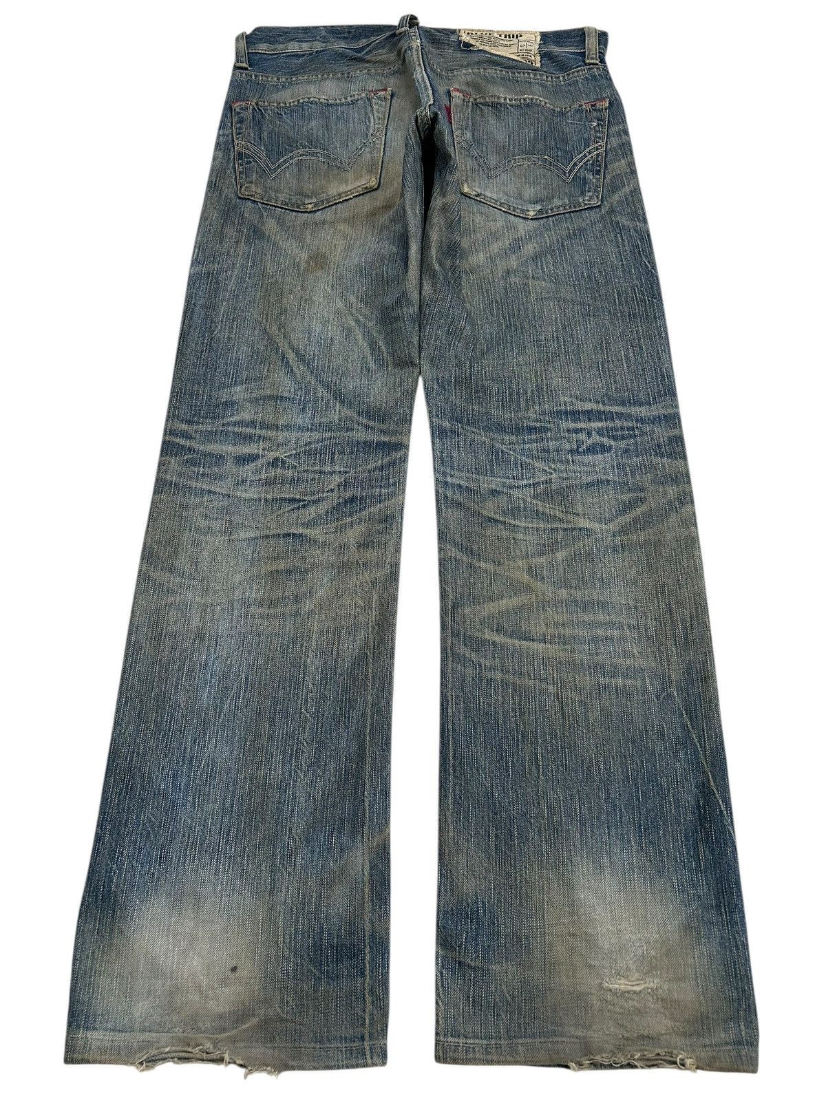 Edwin Vintage Edwin 503 Blue Trip Mud Washed Distressed Size US 33 - 2 Thumbnail