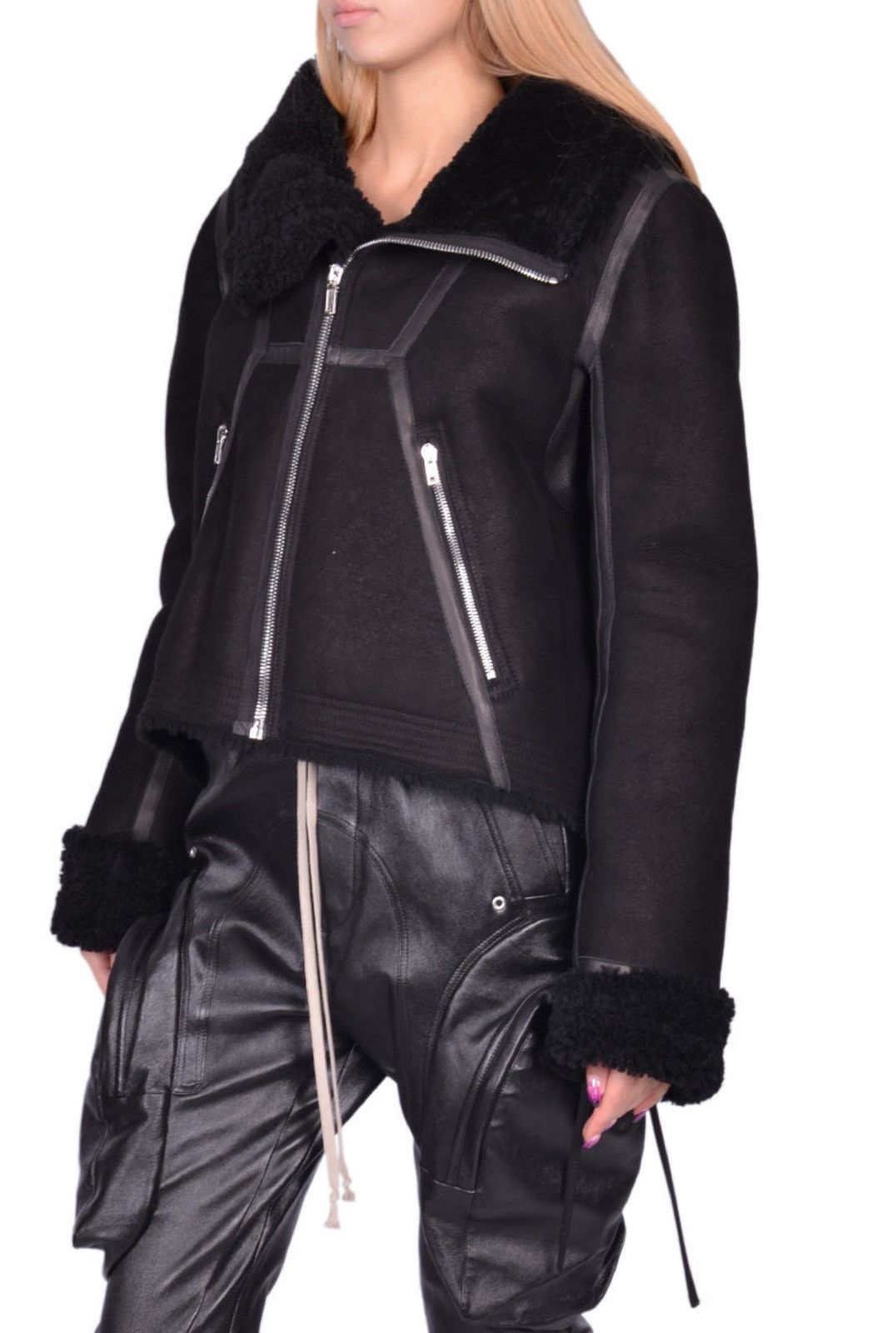Rick Owens Last Size Rick Owens Cropped Shearling Fur Coat Size S / US 4 / IT 40 - 2 Thumbnail