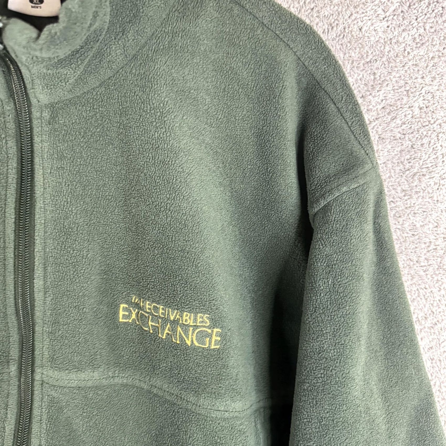Logo 7 Columbia Fleece Jacket Mens XL Green Full Zip Stand Collar WM6113 Logo Zipper Pockets Size US XL / EU 56 / 4 - 6 Thumbnail