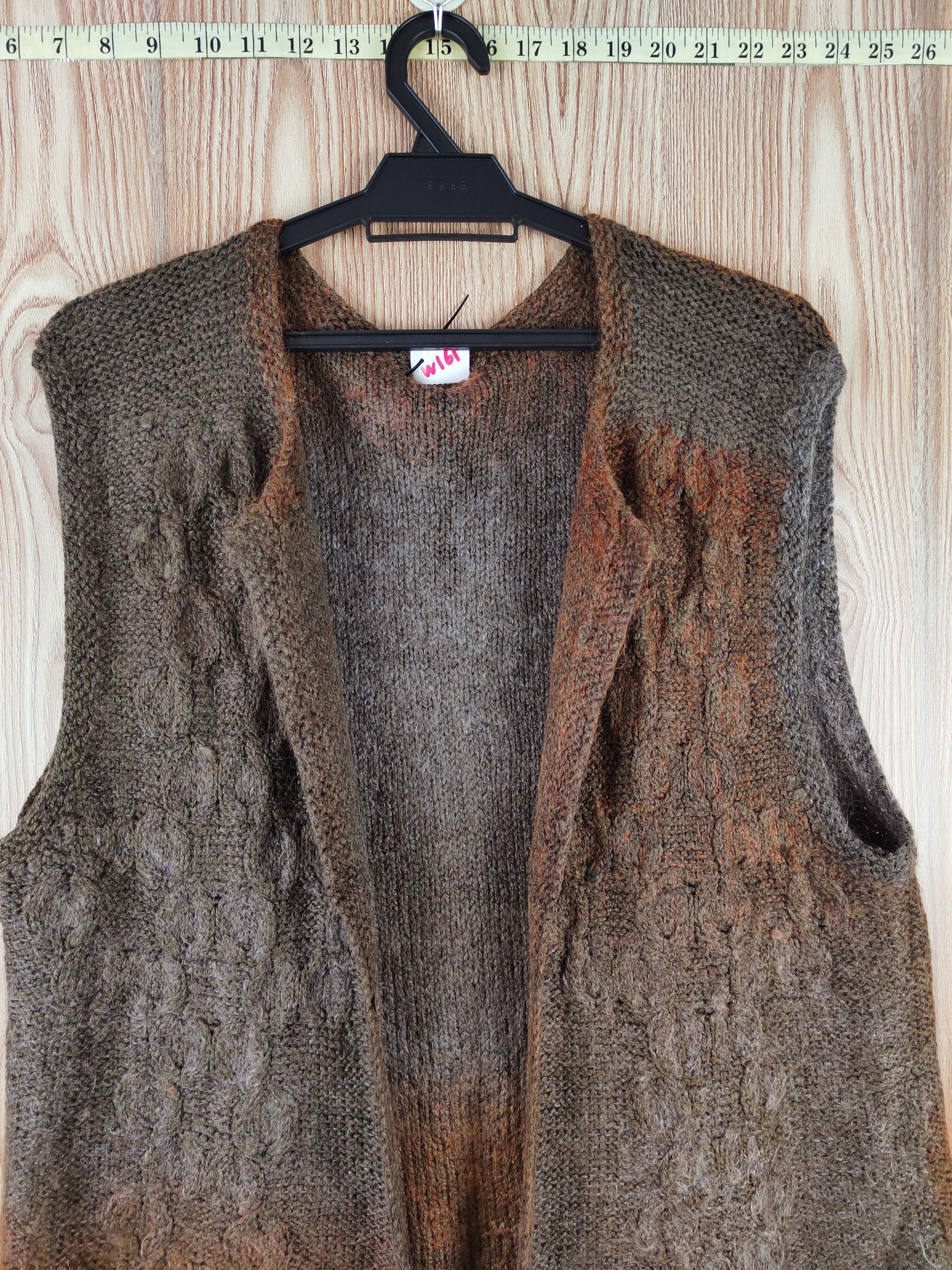 Japanese Brand Japanese Brand Dark Brown Knitwear Cardigan Vests #W161 Size L / US 10 / IT 46 - 2 Thumbnail