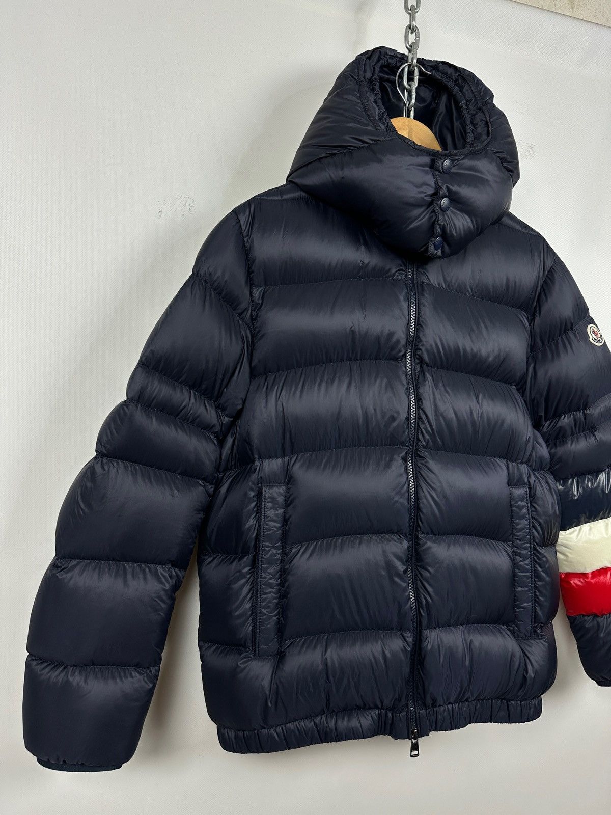 Moncler Moncler Willm Giubbotto Navy Blue Hooded Down Puffer Jacket Size US XL / EU 56 / 4 - 6 Thumbnail