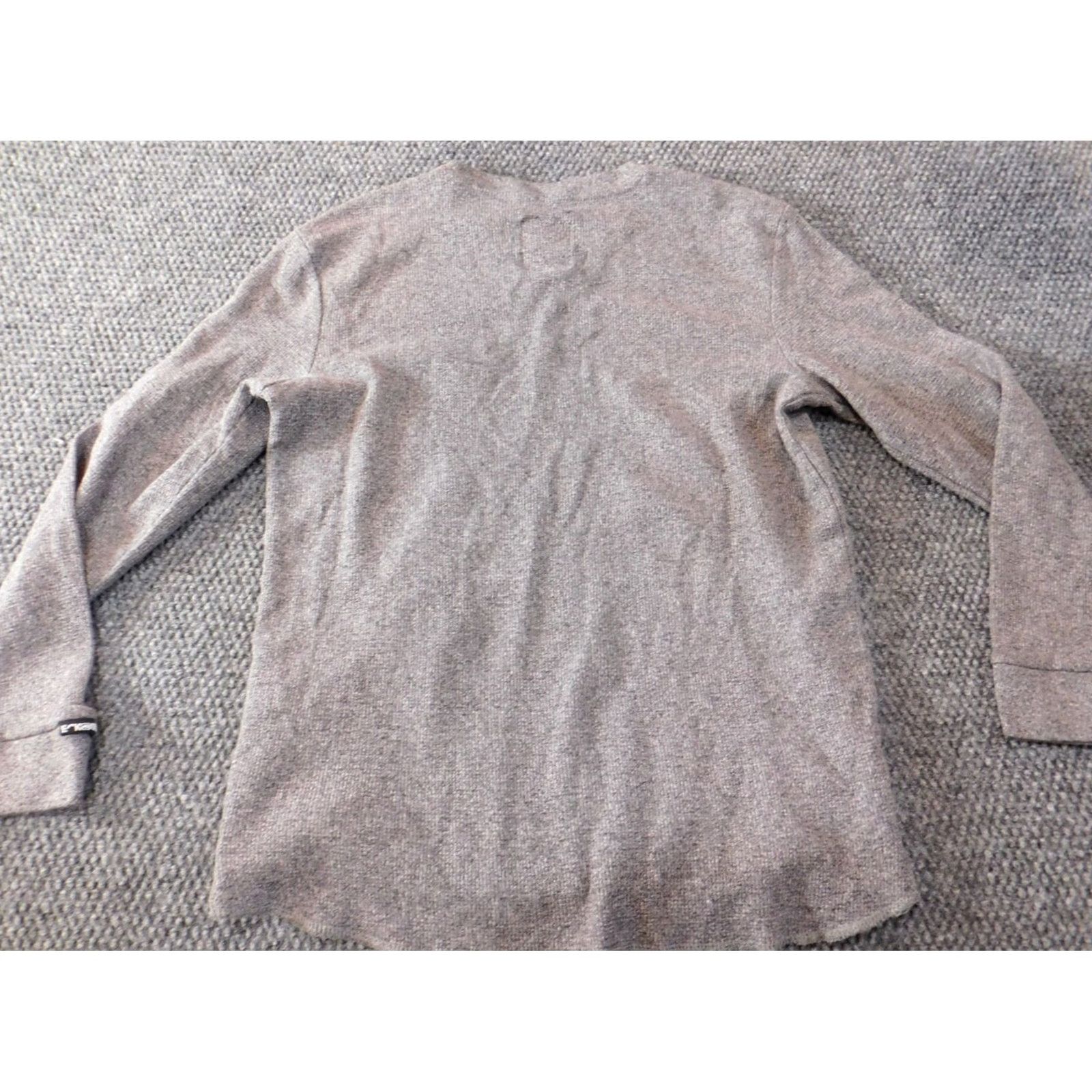 Vintage Ecko Sweater Pullover Womens Medium Gray Crew Neck Long Sleeve KC Stretch Knit Logo Classic Modern 90s? Size M / US 6-8 / IT 42-44 - 6 Thumbnail