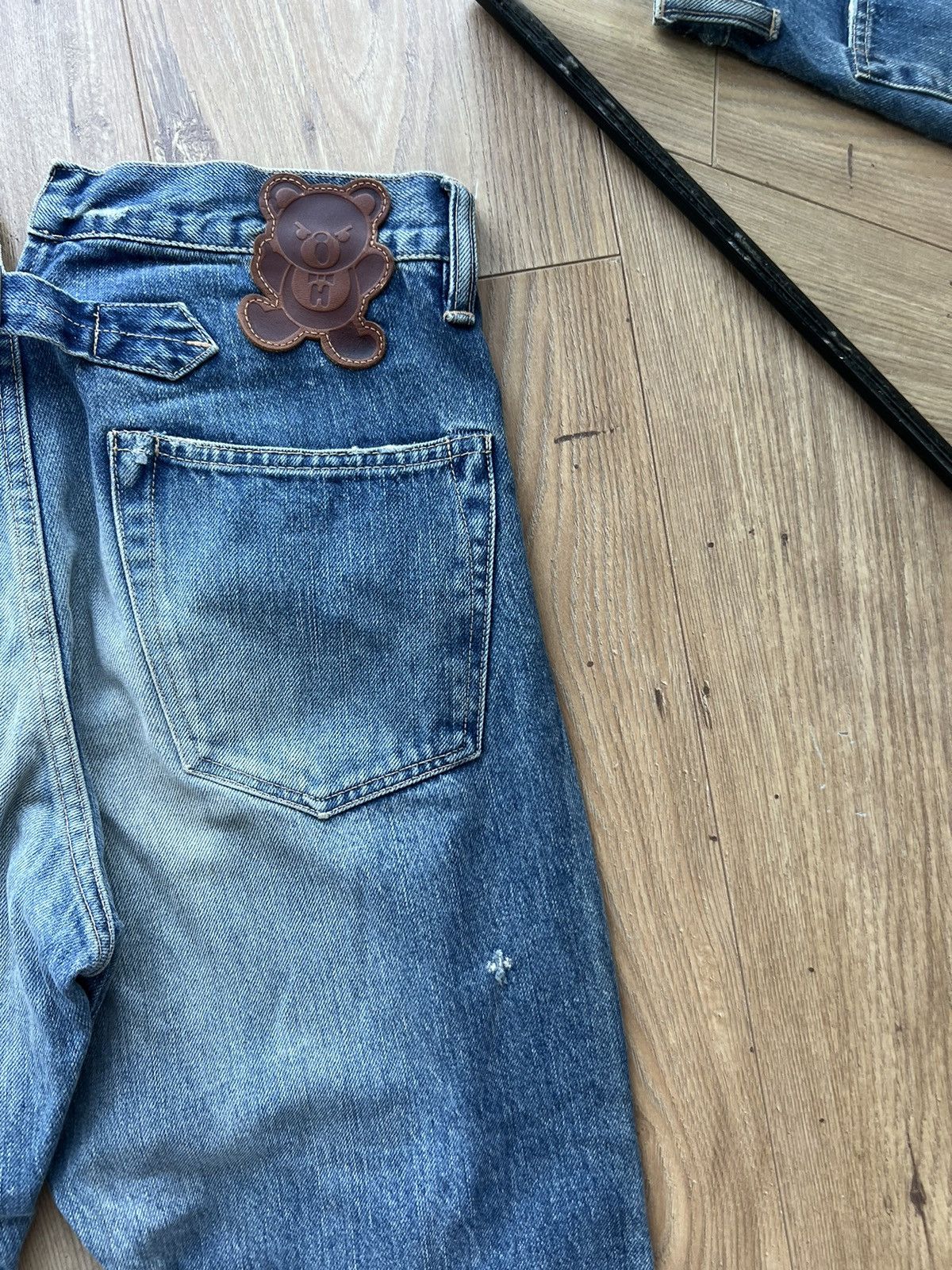 HYSTERIC GLAMOUR KINKY TEDDY BEAR SELVEDGE JEANS Y2K RARE