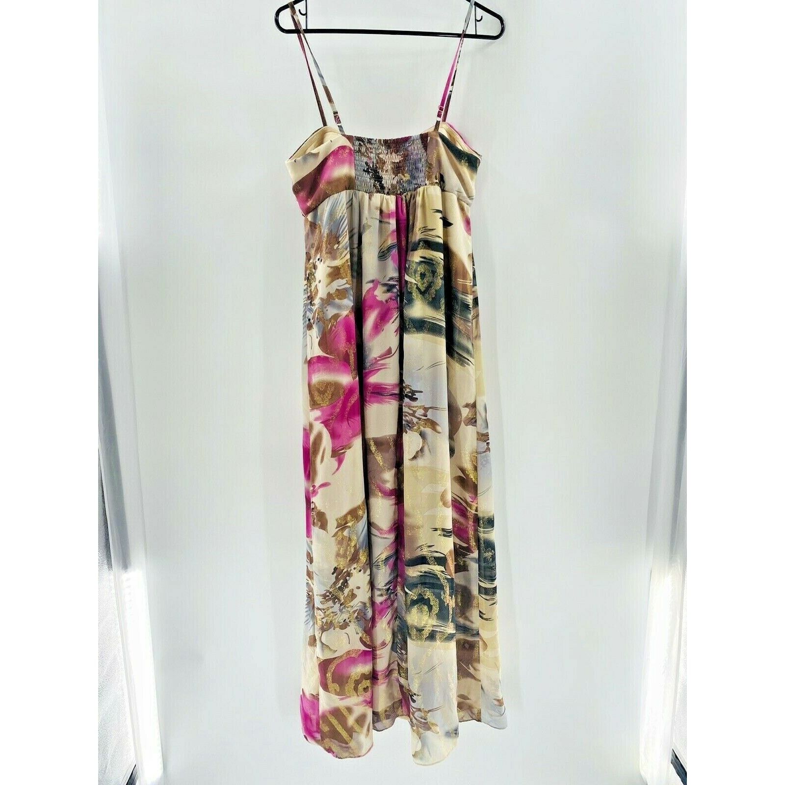 Other Robbie Bee Evening Maxi Dress size 10 Bra Shelf Floral Size L / US 10 / IT 46 - 10 Thumbnail