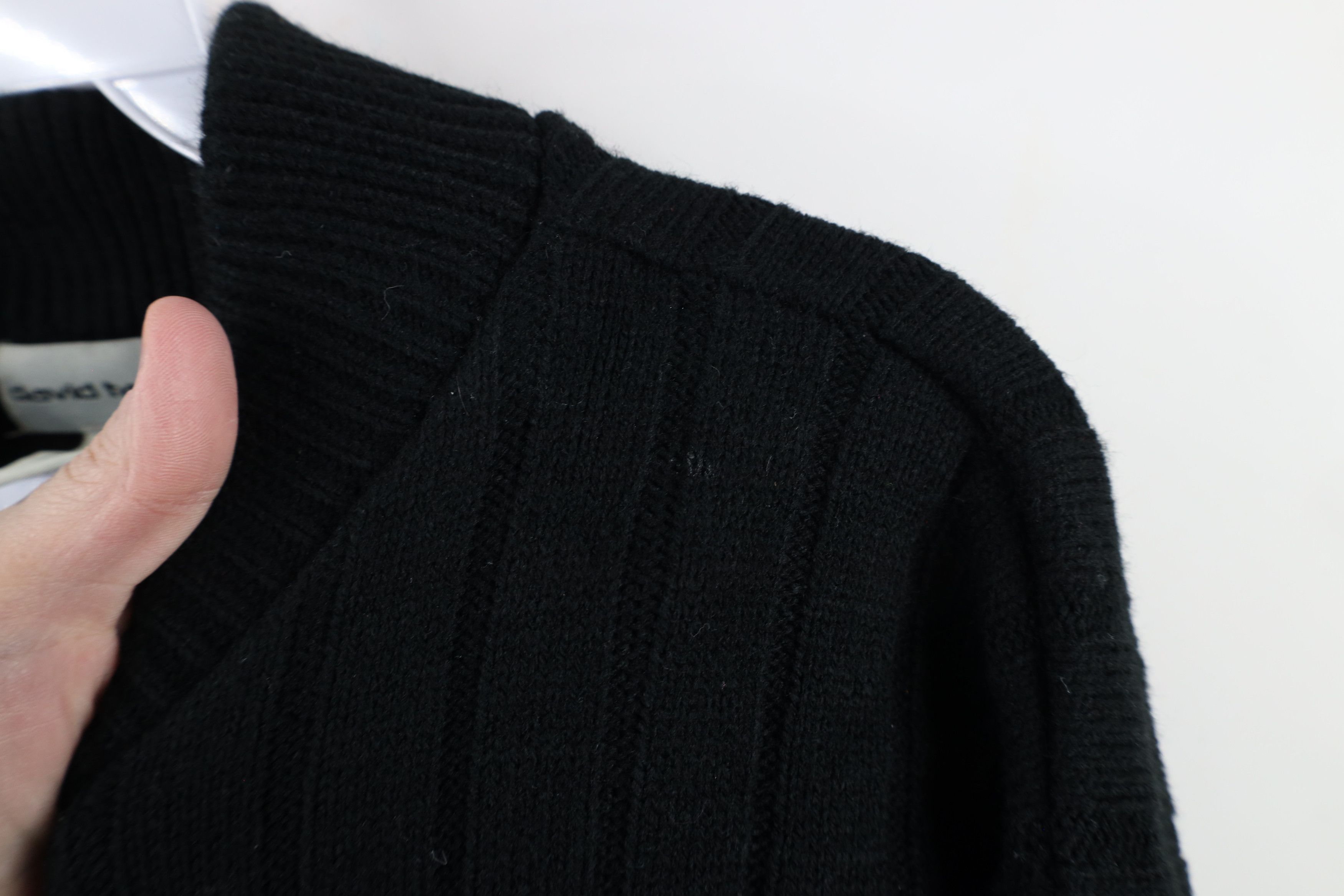 Vintage Vintage 90s Streetwear Ribbed Knit Full Zip Cardigan Sweater Size US L / EU 52-54 / 3 - 5 Thumbnail