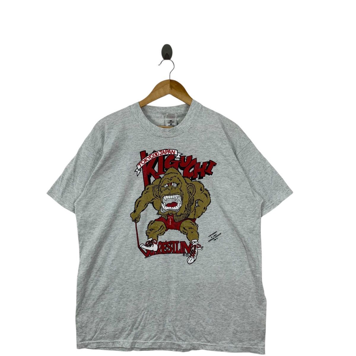 Vintage Vintage 1992 NORIAKI KIGUCHI WRESTLING Martial Art Tee Size US XL / EU 56 / 4 - 4 Thumbnail