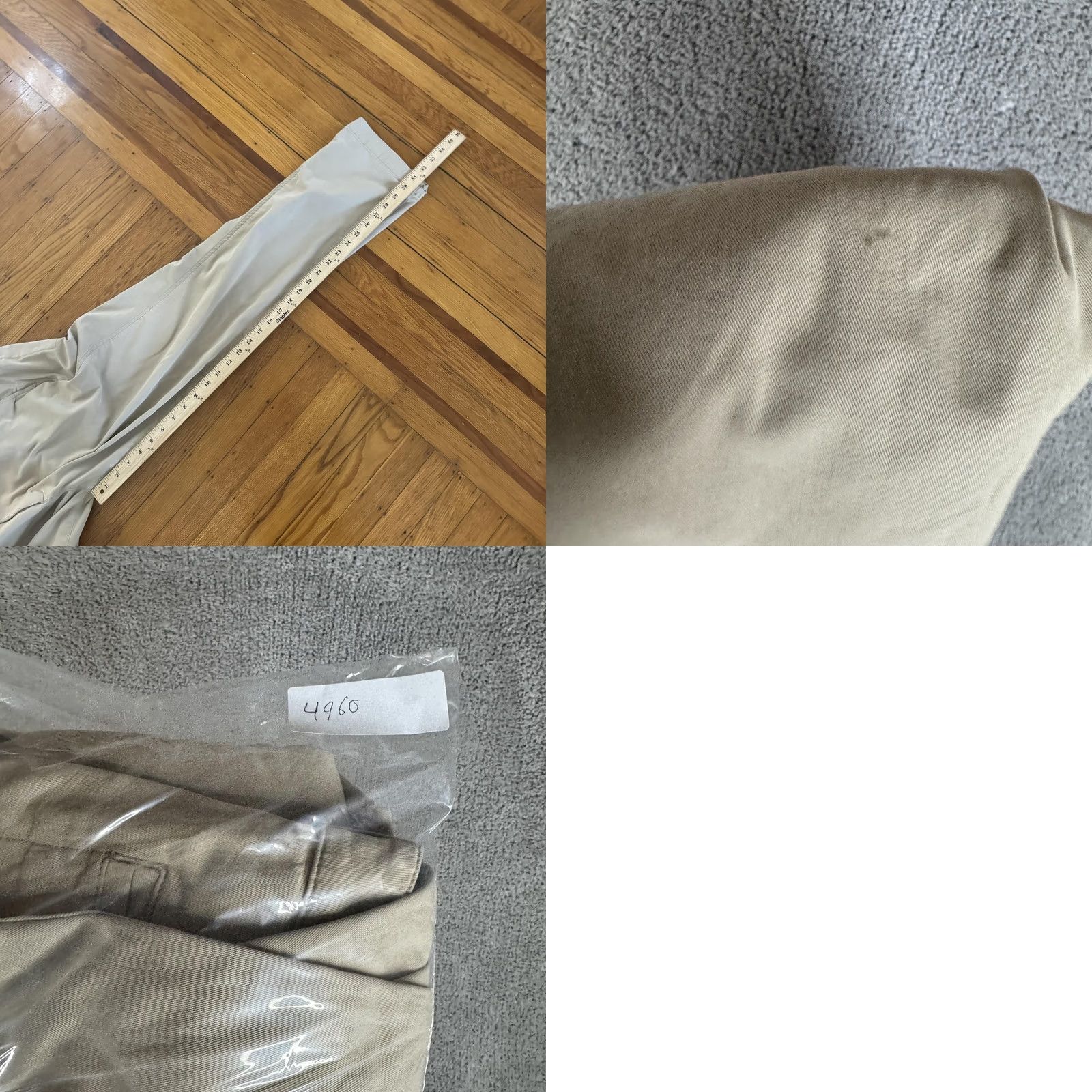 Vintage L.L. Bean Pants Mens 35x34 Beige Regular Fit Chino Stretch CoolMax Casual Shirt? Size US 35 - 9 Thumbnail