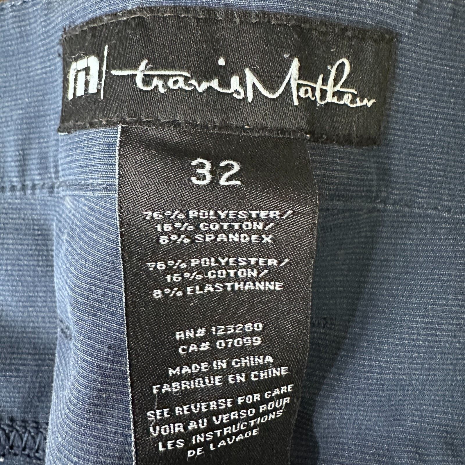 TravisMathew Travis Mathew Golf Pants Men’s 32 Navy Blue Cotton 5-Pocket Size US 32 / EU 48 - 5 Thumbnail