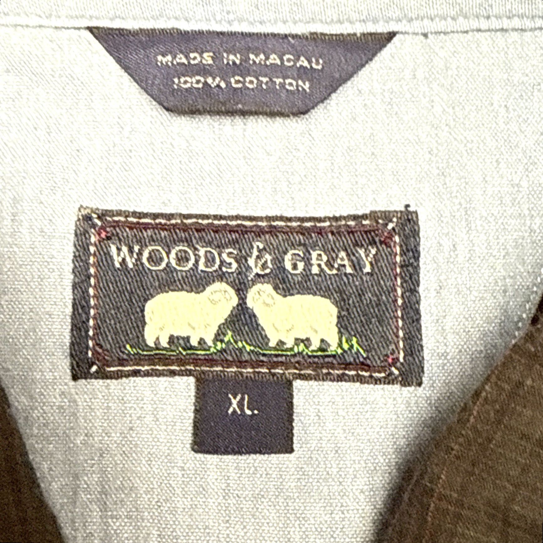 Vintage Woods & Gray Plaid Button-Down Shirt Short Sleeve Mens XL Size US XL / EU 56 / 4 - 2 Thumbnail
