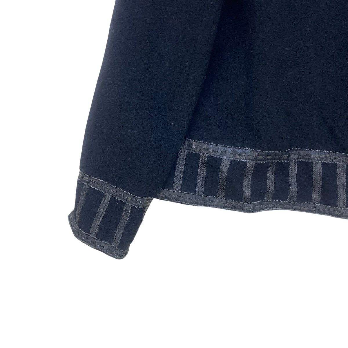 Japanese Brand Japanese Brand Blue Fox Fur Lamb Leather Wool Coat Size M / US 6-8 / IT 42-44 - 8 Thumbnail