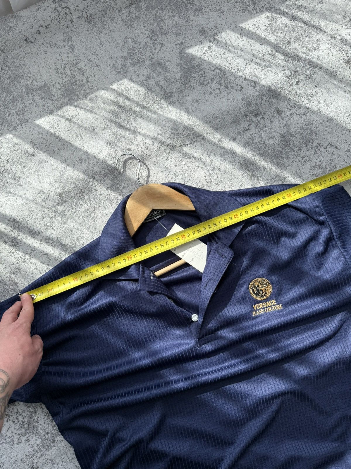 Versace × Versace Jeans Couture × Vintage Vintage 90s Versace Jeans Couture Polo T-Shirt Size US XL / EU 56 / 4 - 10 Thumbnail