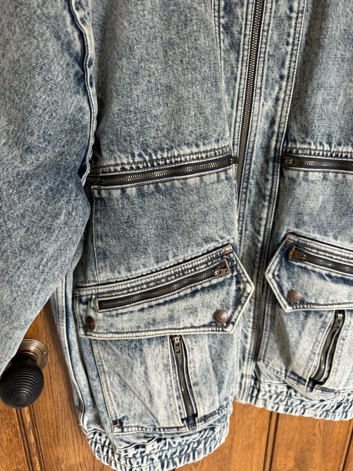 Celine Celine SS22 sequin so happy zip denim jacket vest Hedi rare Size US XL / EU 56 / 4 - 14 Thumbnail
