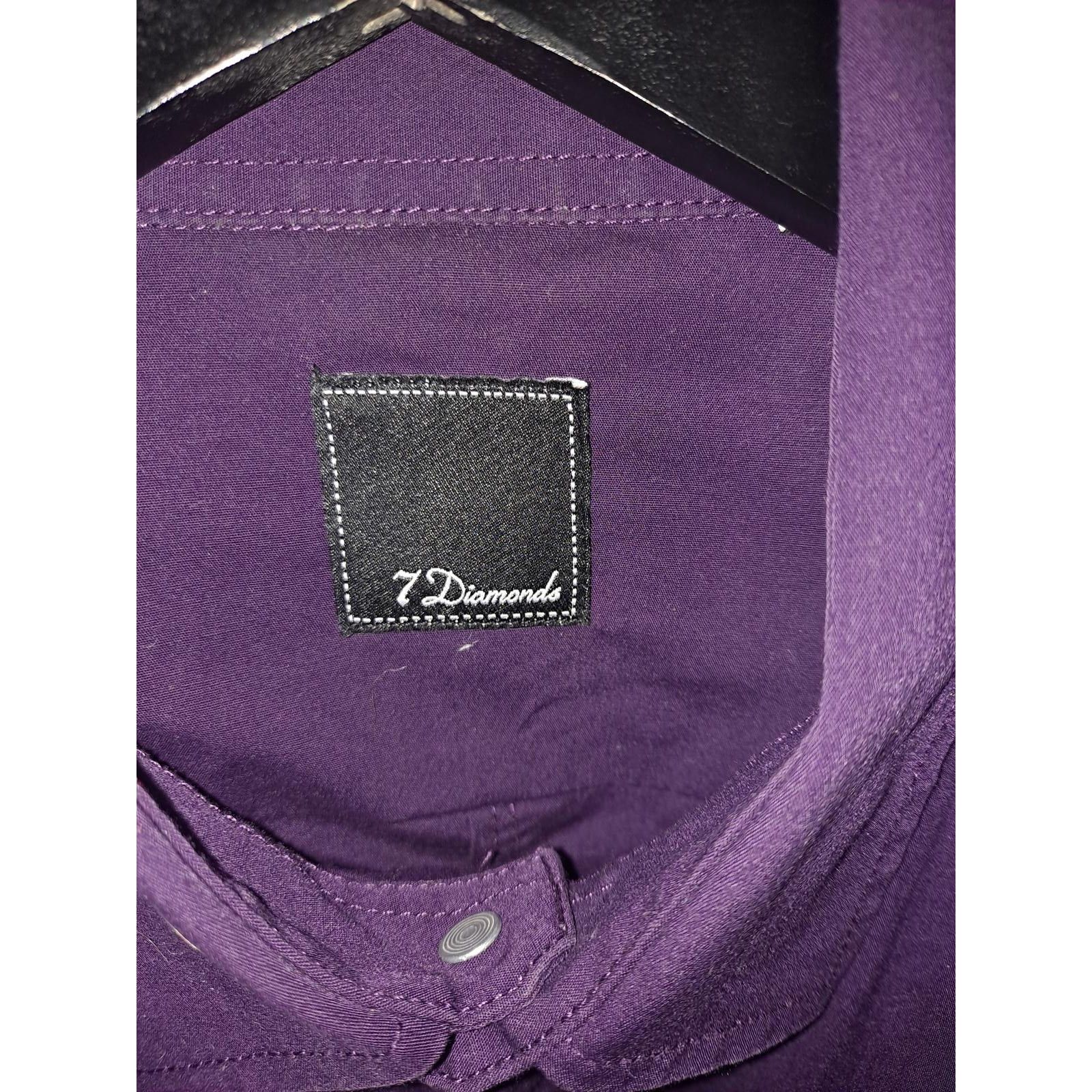 7Diamonds 7 Diamonds Purple Button up Shirt Size Large Size US L / EU 52-54 / 3 - 4 Thumbnail