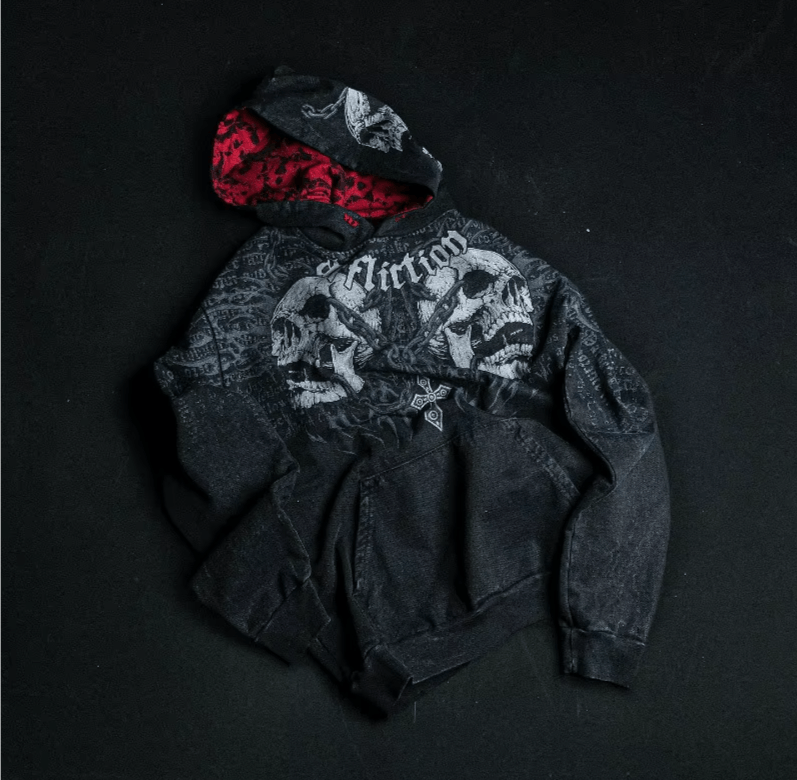 Japanese Brand Oversized Skull Print Hoodies Size US S / EU 44-46 / 1 - 4 Thumbnail