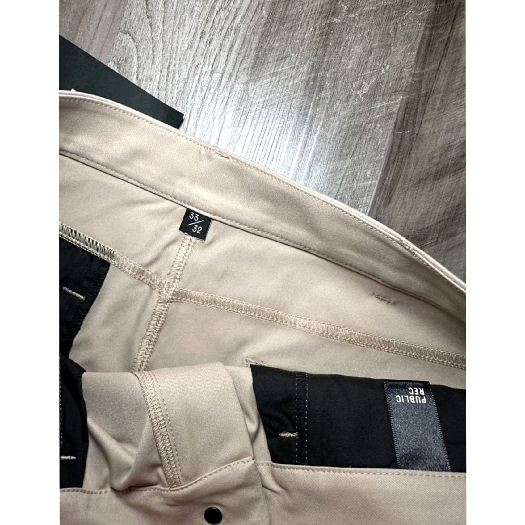 Vintage Public Rec Tan Chino Pants - 33 Regular Mens Size US 33 - 7 Thumbnail