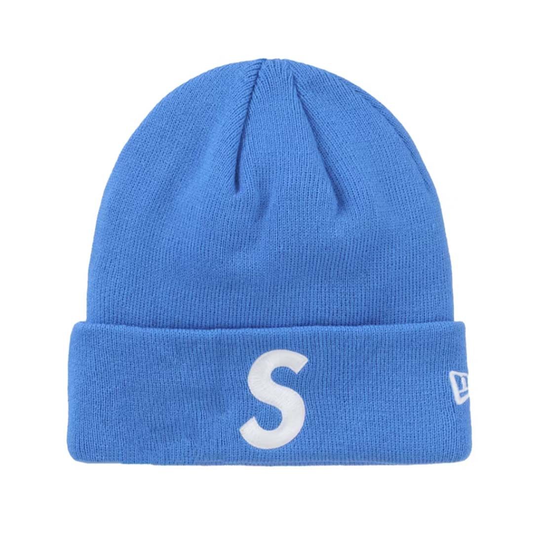 Supreme New Era S Logo Beanie Blue Size ONE SIZE - 1 Thumbnail