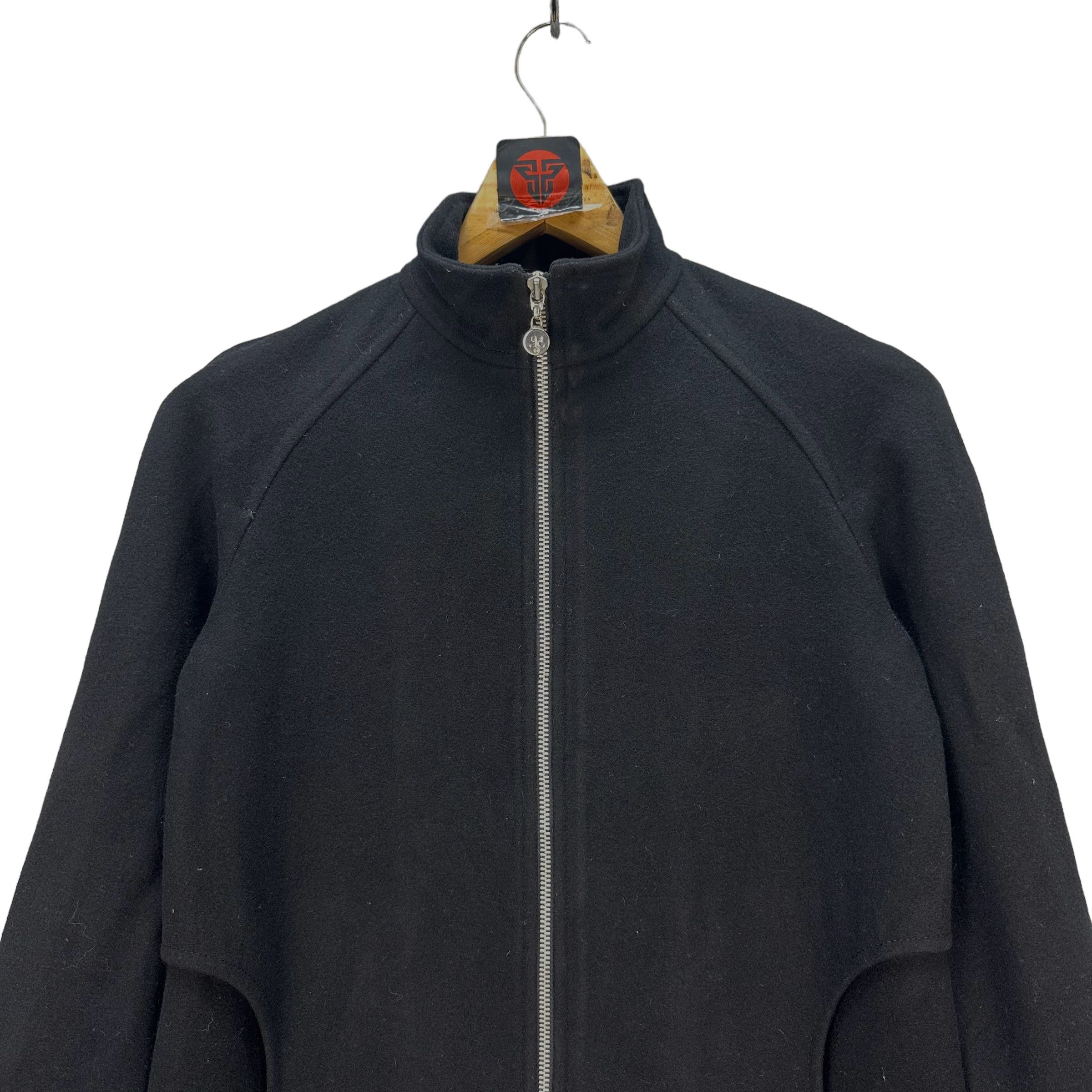 Courreges VINTAGE COURREGES WOOL ZIPPER OVERCOAT JACKET #7672-163 Size S / US 4 / IT 40 - 2 Thumbnail