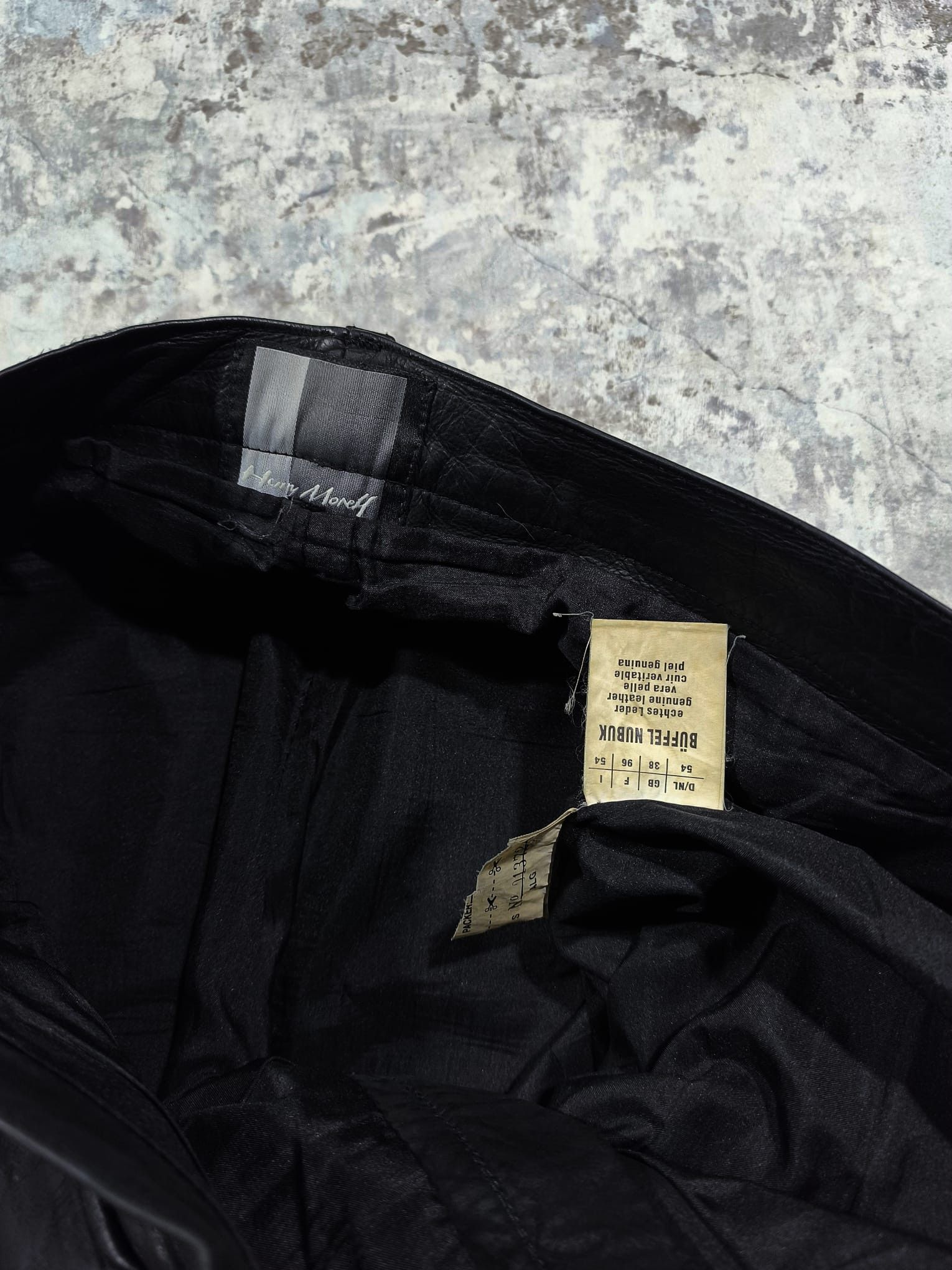 Hysteric Glamour avantgarde leather pants issey miyake rick owens rockstar Size US 38 / EU 54 - 3 Thumbnail