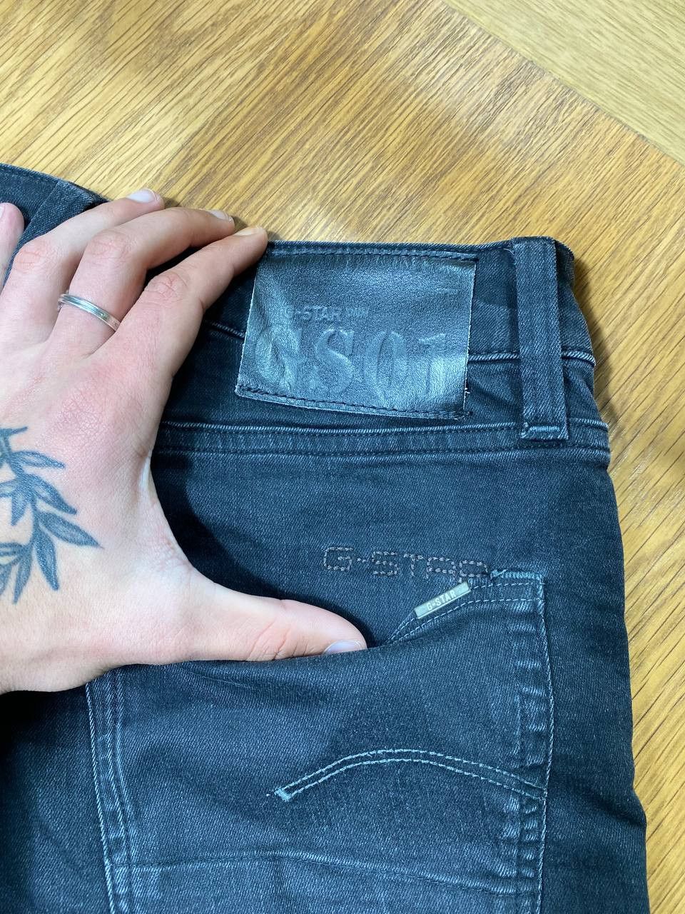 G-Star × Japanese Brand × Junya Watanabe G STAR RAW VINTAGE ELWOOD LOSE DOUBLE KNEE JEANS Size US 28 / EU 44 - 18 Thumbnail