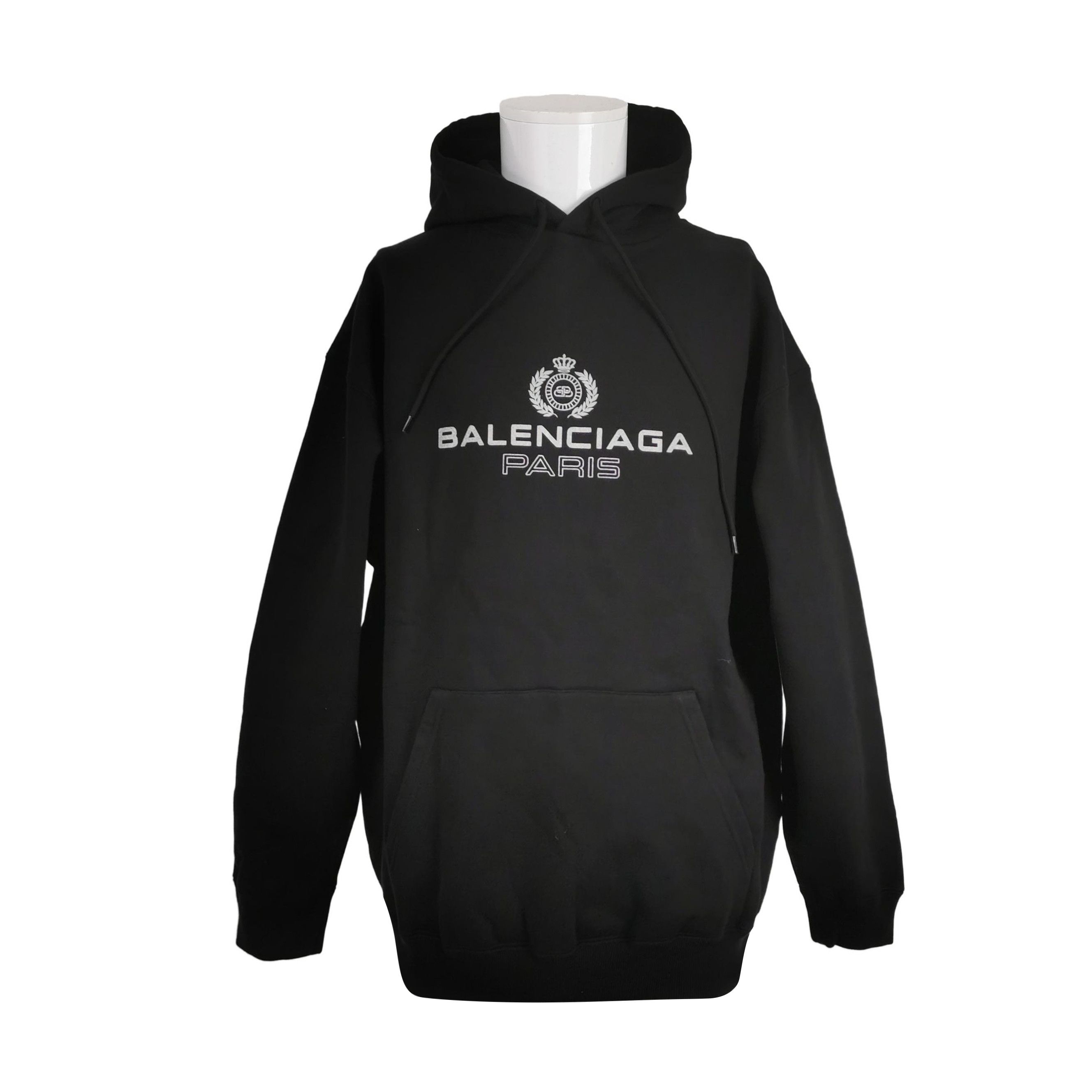 Balenciaga Balenciaga Crest Logo Cotton Hoodie XS Size US XS / EU 42 / 0 - 1 Thumbnail