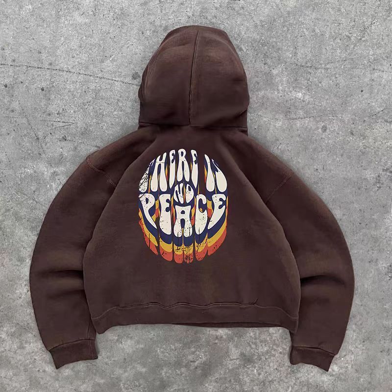 Japanese Brand × Vintage Brown Casual Vintage Letter Printed Hoodie Size US L / EU 52-54 / 3 - 1 Thumbnail