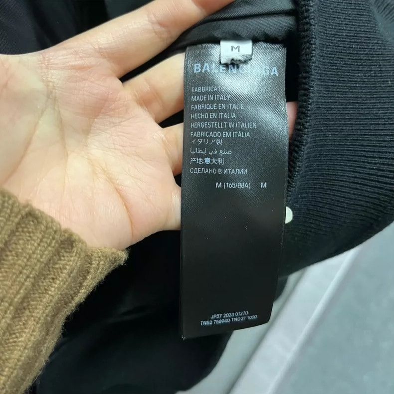 Balenciaga Balenciaga Black monogrammed logo print single-breasted sl Size US M / EU 48-50 / 2 - 4 Thumbnail