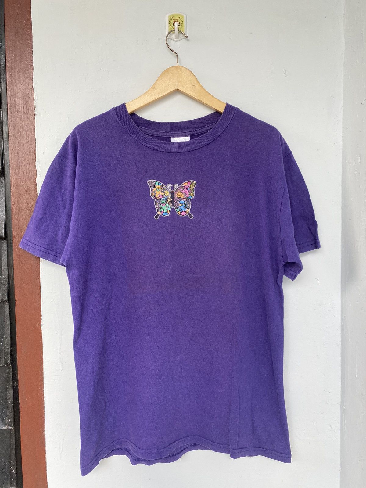 Vintage Rare Band Grateful Dead Bear Dancing Butterfly Tee