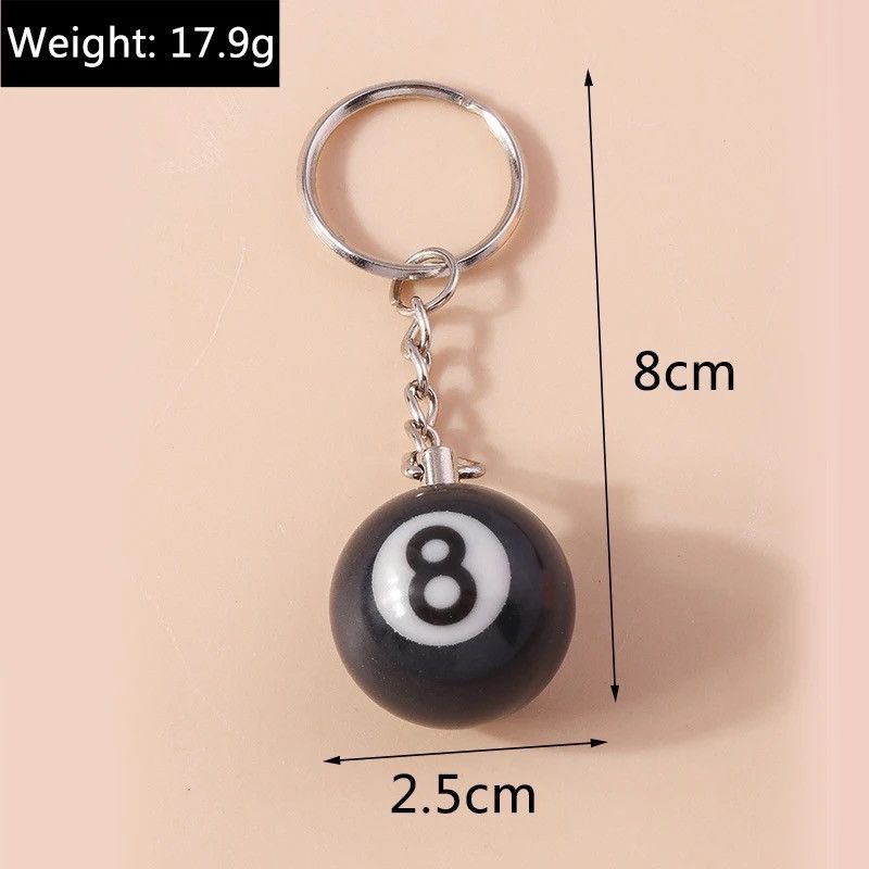 Jewelry Billiards 🎱 pool keychain Size ONE SIZE - 2 Thumbnail