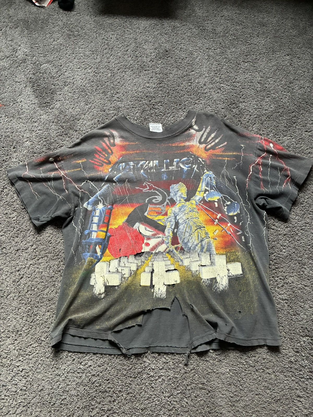 Metallica 1991 Master of Puppets Metallica Tee Size US XL / EU 56 / 4 - 1 Thumbnail