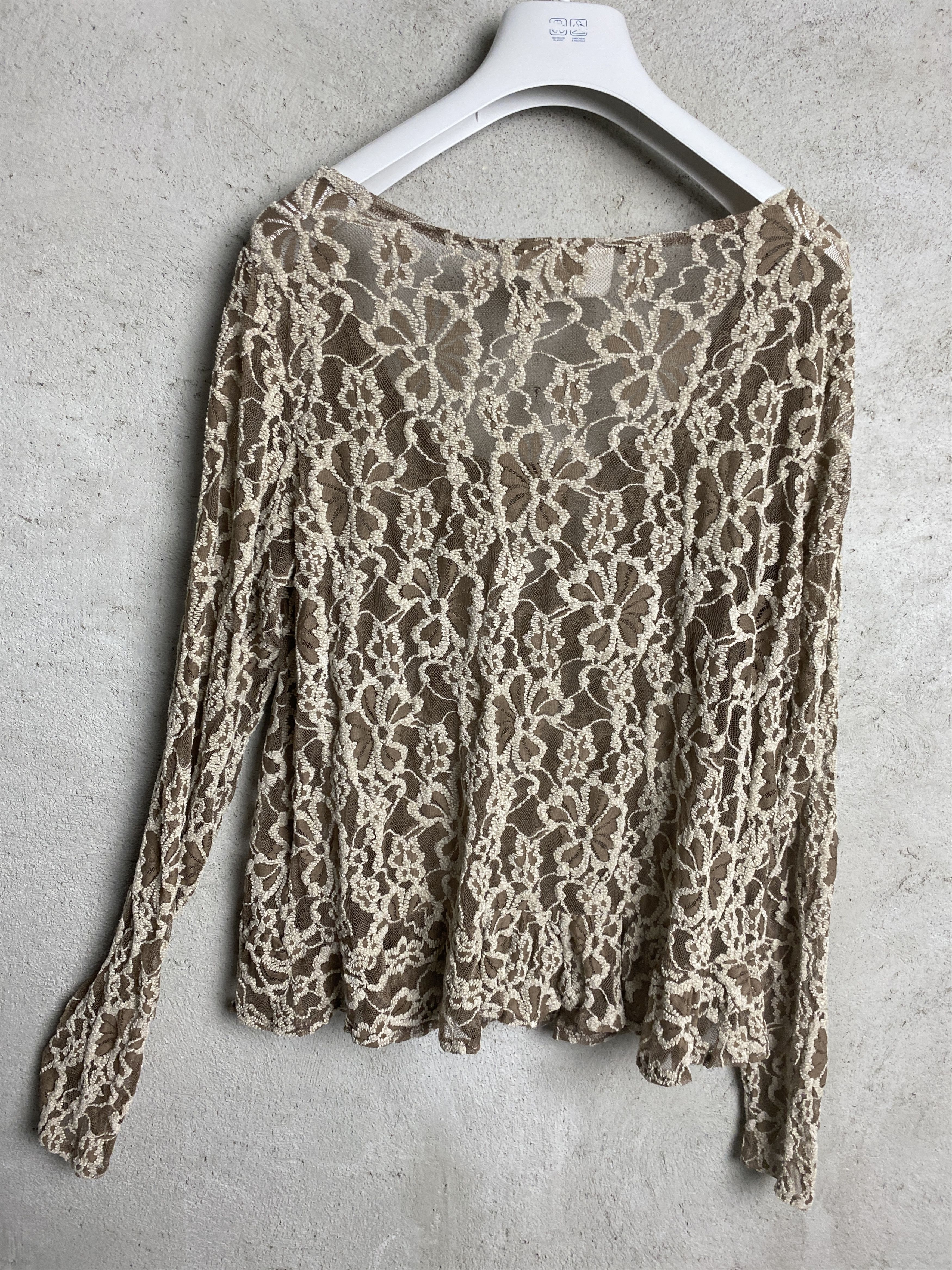 Ganni Ganni Pin up Lace long sleeve mesh Size XL / US 12-14 / IT 48-50 - 8 Thumbnail
