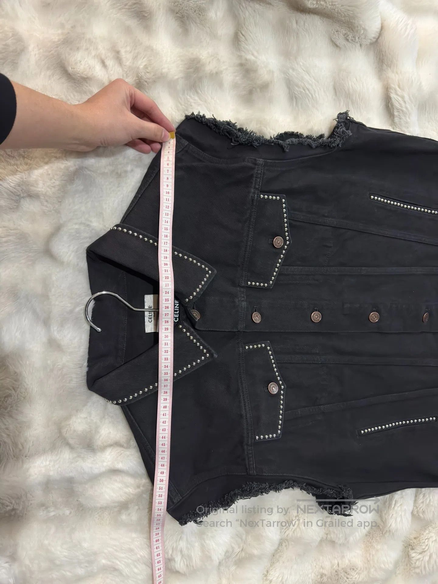 Celine CELINE Studded Heavy Duty Men's Denim Jacket| Size US M / EU 48-50 / 2 - 7 Thumbnail
